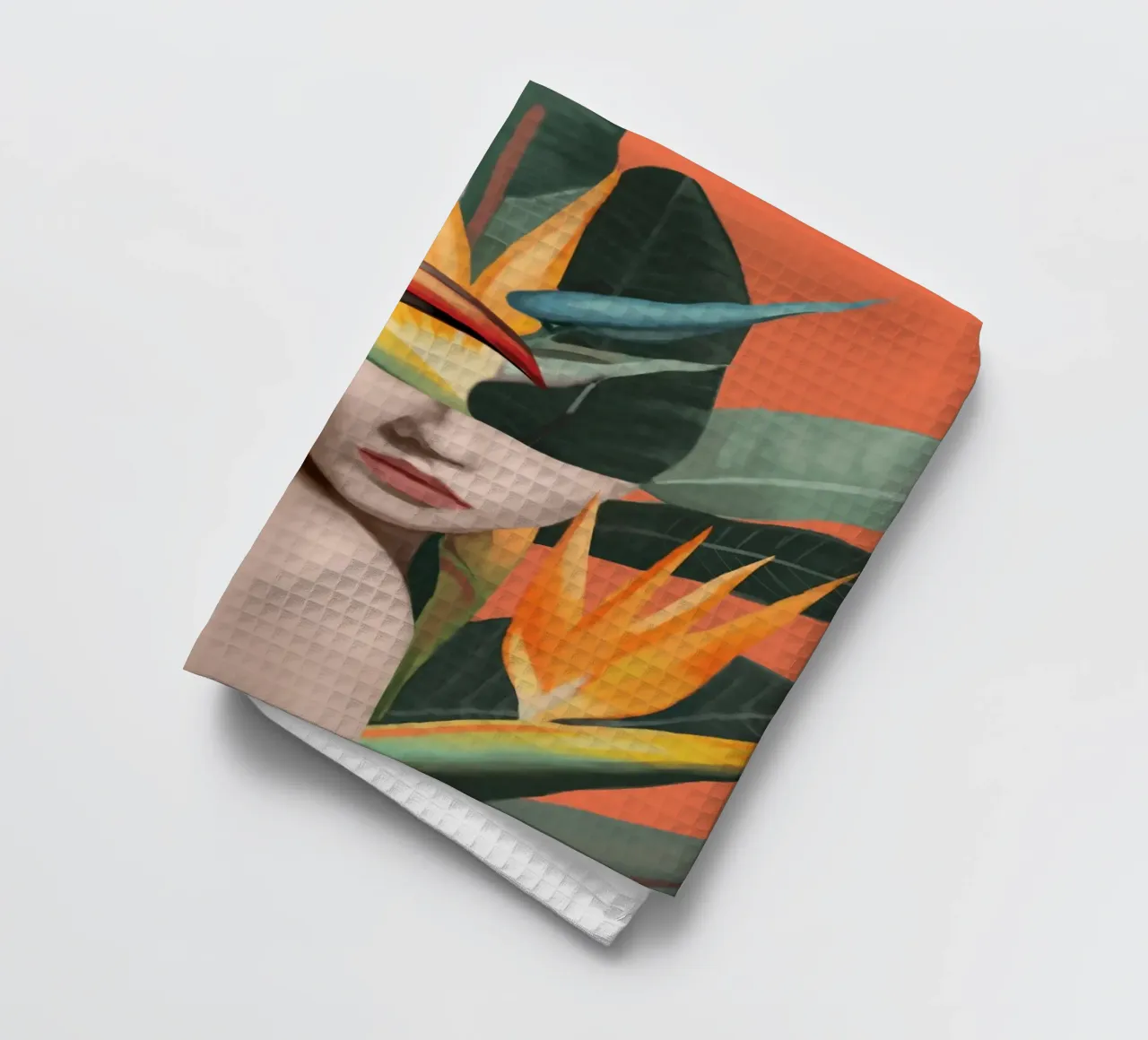 Tropical Reverie 2 tea towel by Nadjaa
