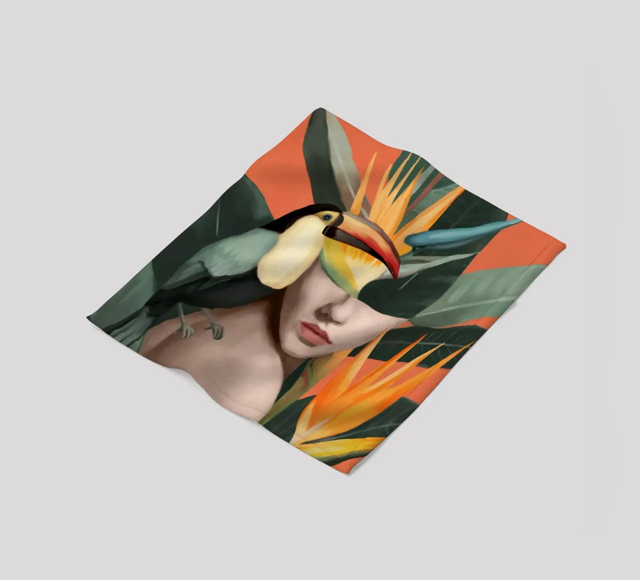 Tropical Reverie 2 fleece blanket by Nadjaa
