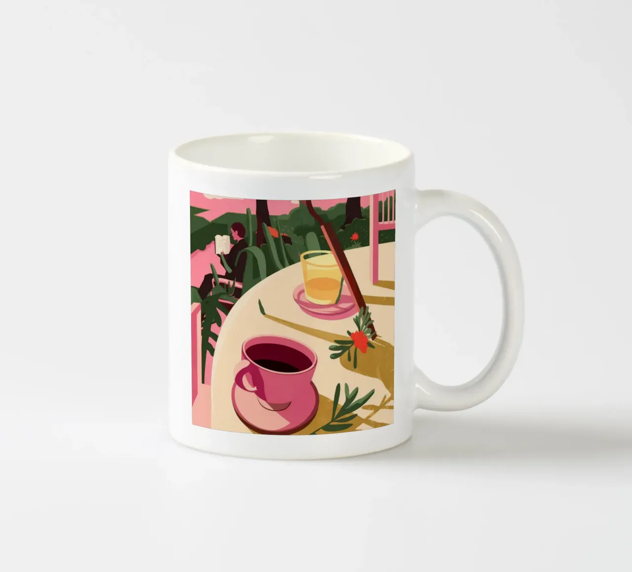 Sonnenuntergangstee Gelassenheit Keramik Tasse von Fine Sanctuary