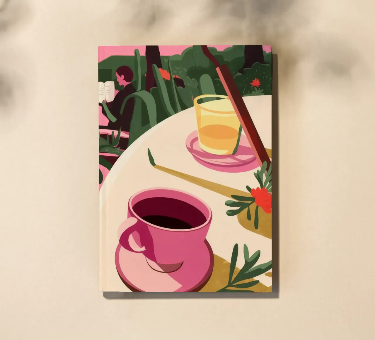Sunset Tea Serenity notebook by Fine Sanctuary