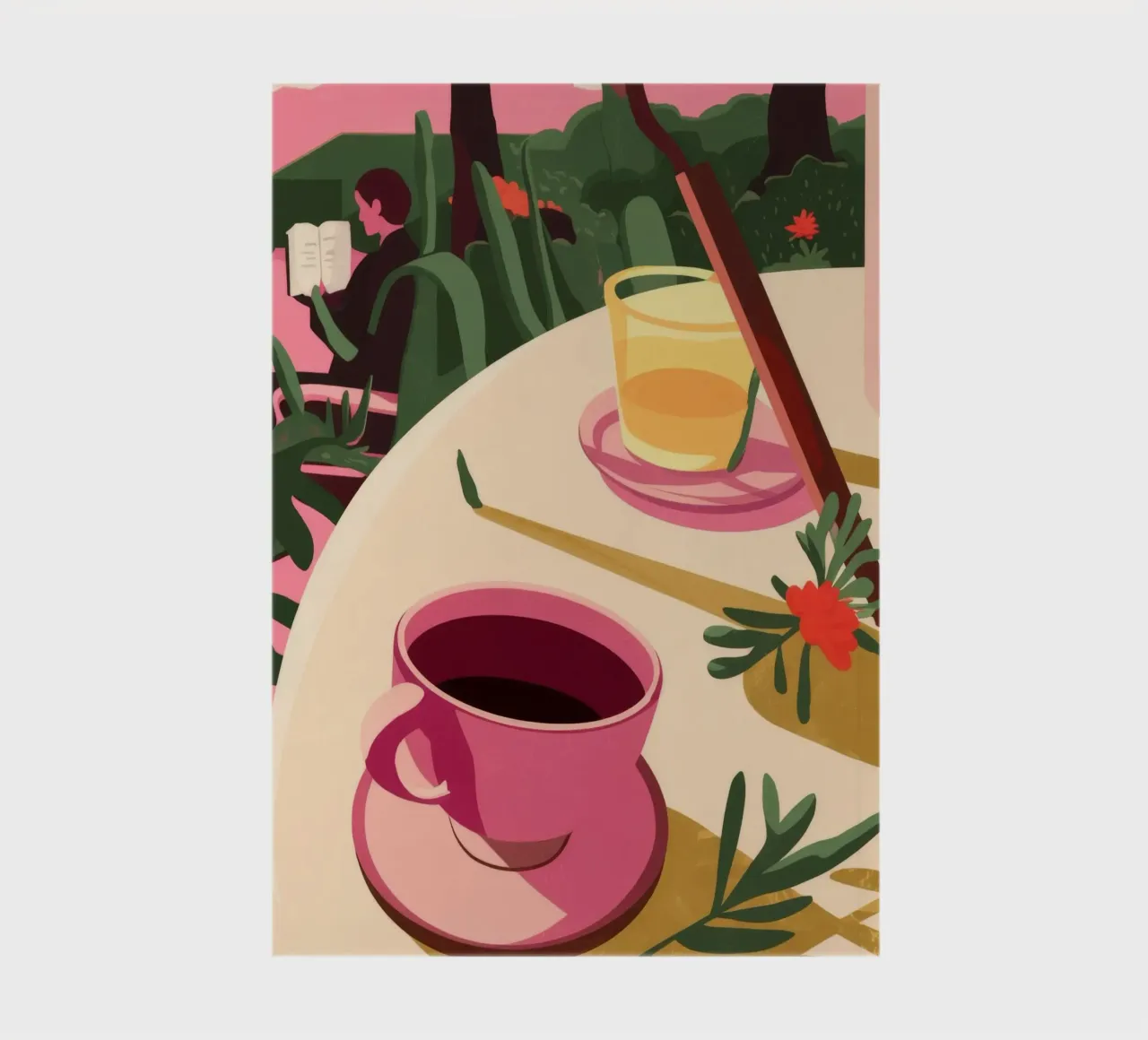 Sunset Tea Serenity notebook by Fine Sanctuary