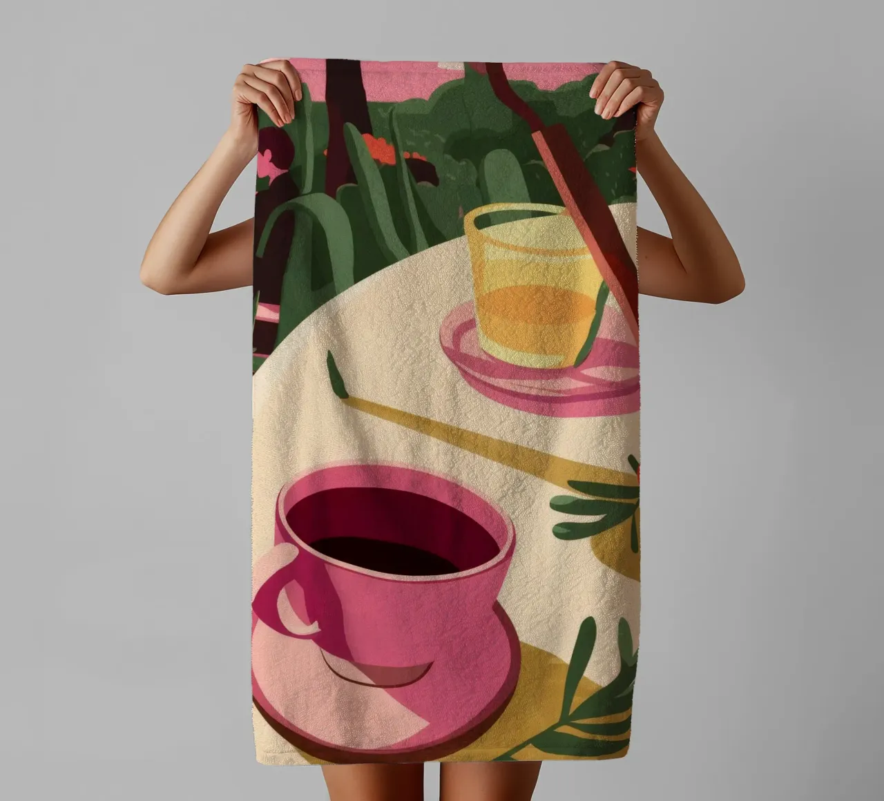 Sunset Tea Serenity towel by Fine Sanctuary