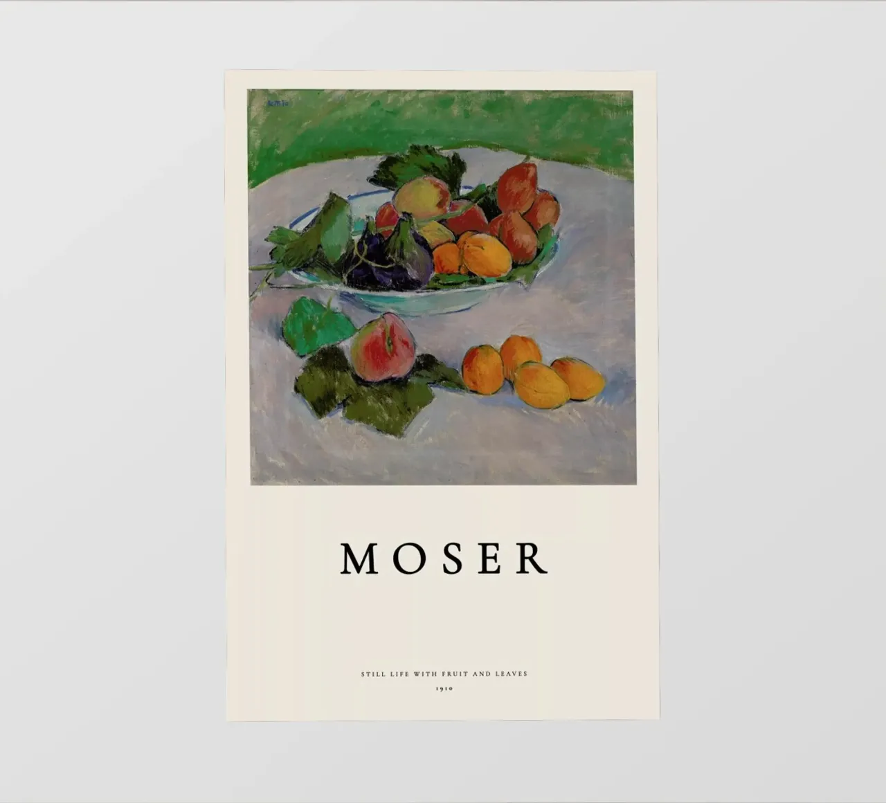 Moser - Still Life with Fruit and Leaves pellicola backlit da ARTOTHEK