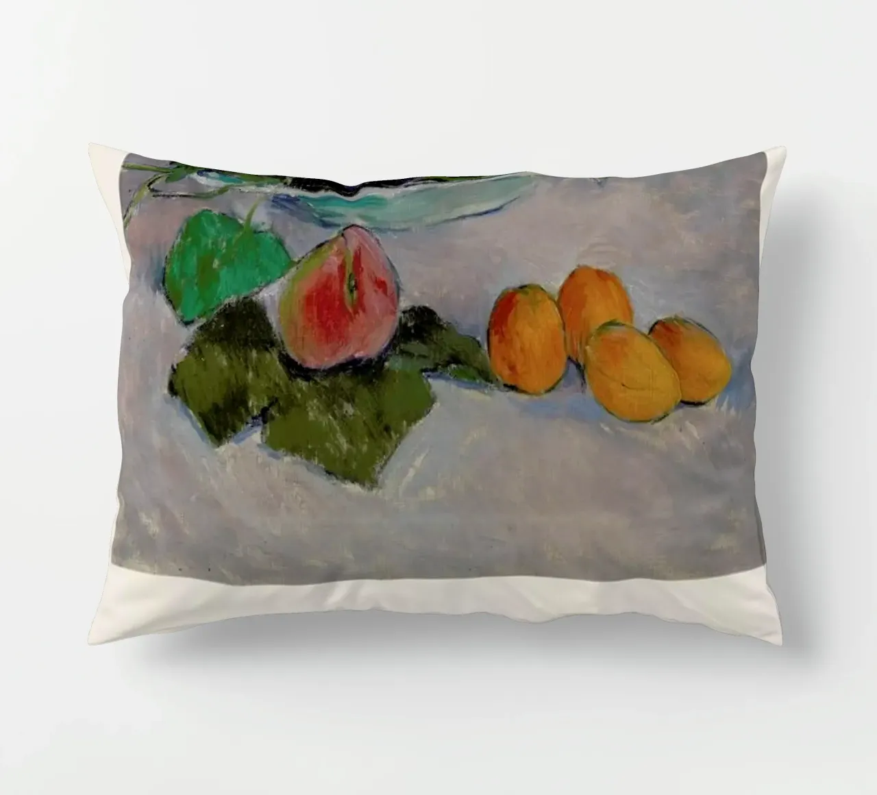 Moser - Still Life with Fruit and Leaves cuscino da ARTOTHEK