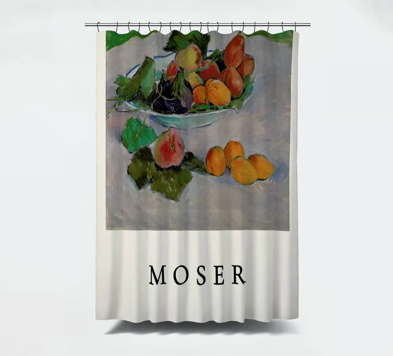 Moser - Still Life with Fruit and Leaves tenda da doccia da ARTOTHEK