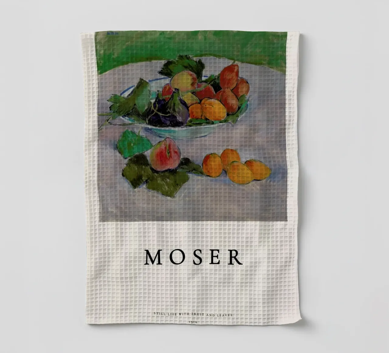 Moser - Still Life with Fruit and Leaves canovaccio da cucina da ARTOTHEK