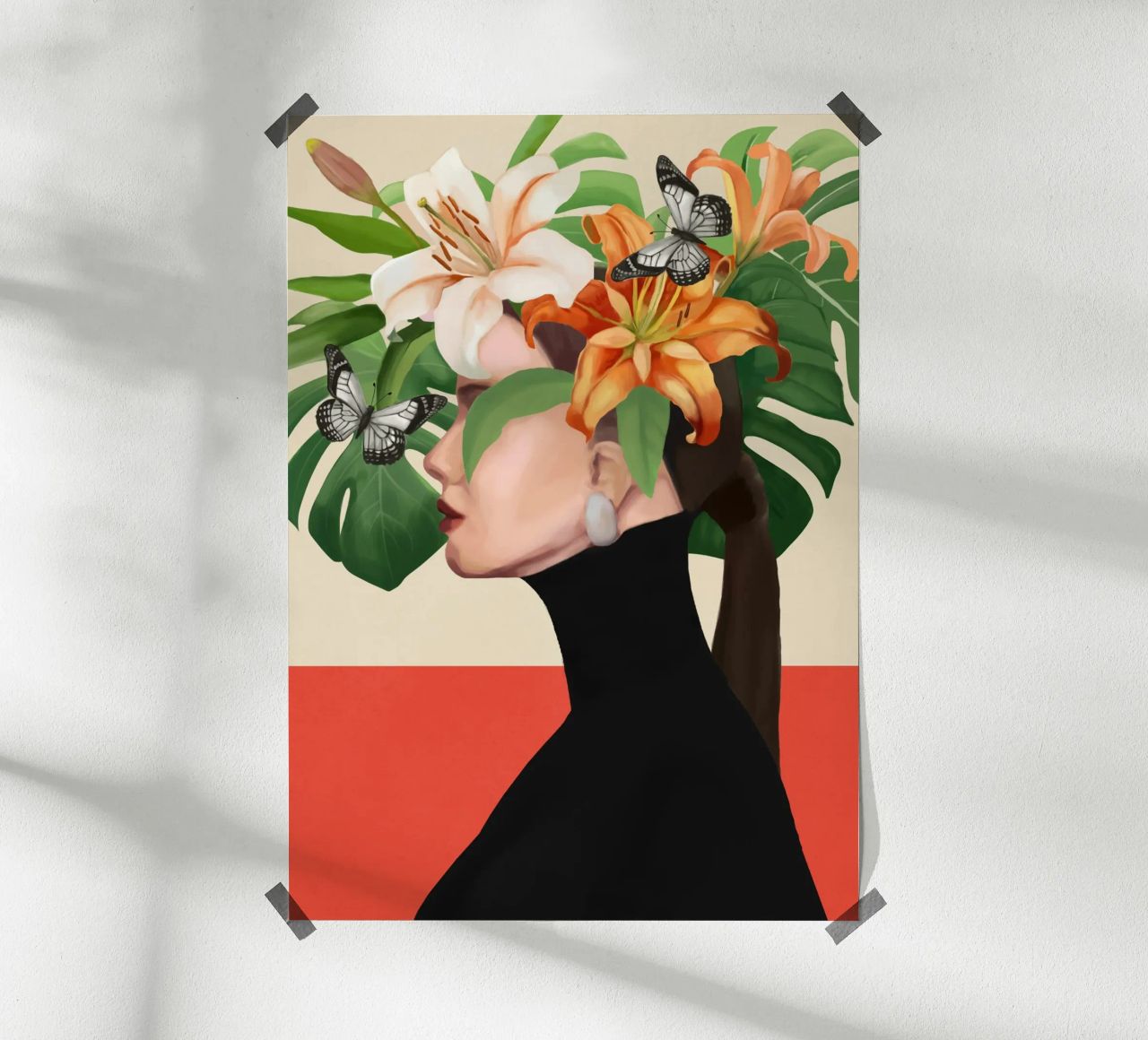 Floral Serenity poster by Nadjaa