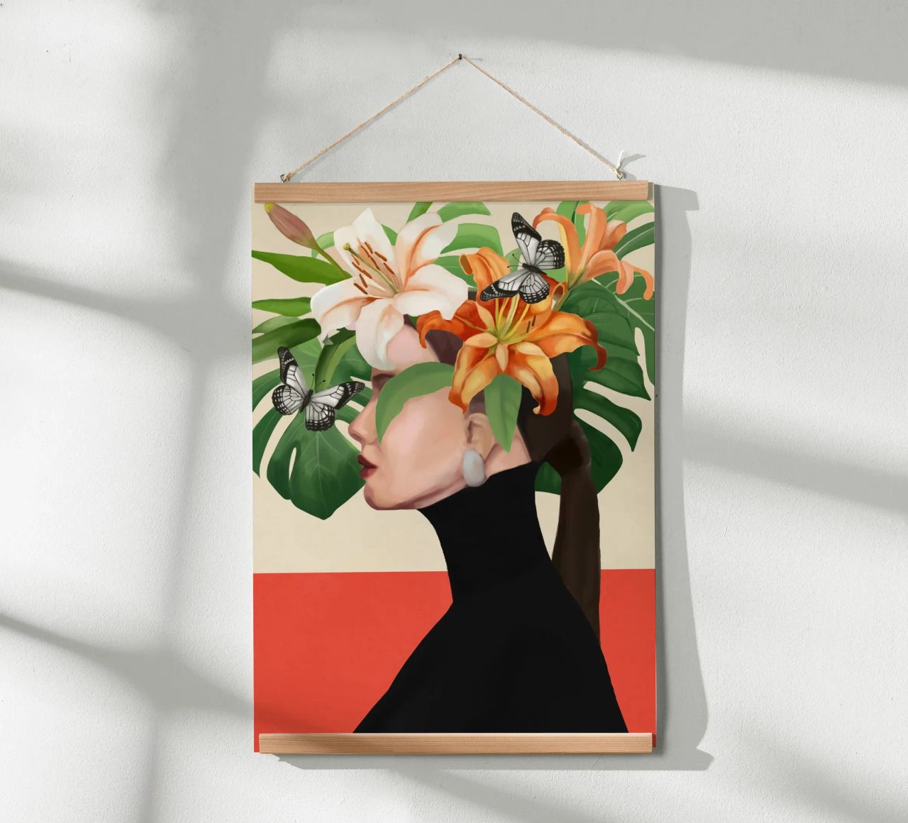 Floral Serenity poster by Nadjaa