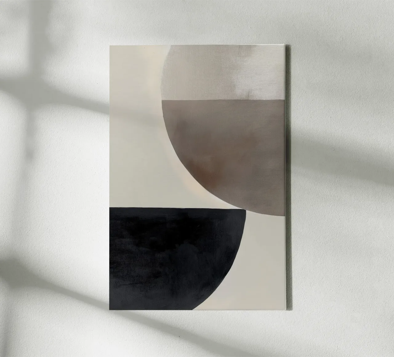 Geometric Shapes Abstract Art canvas by Melloi Art Print