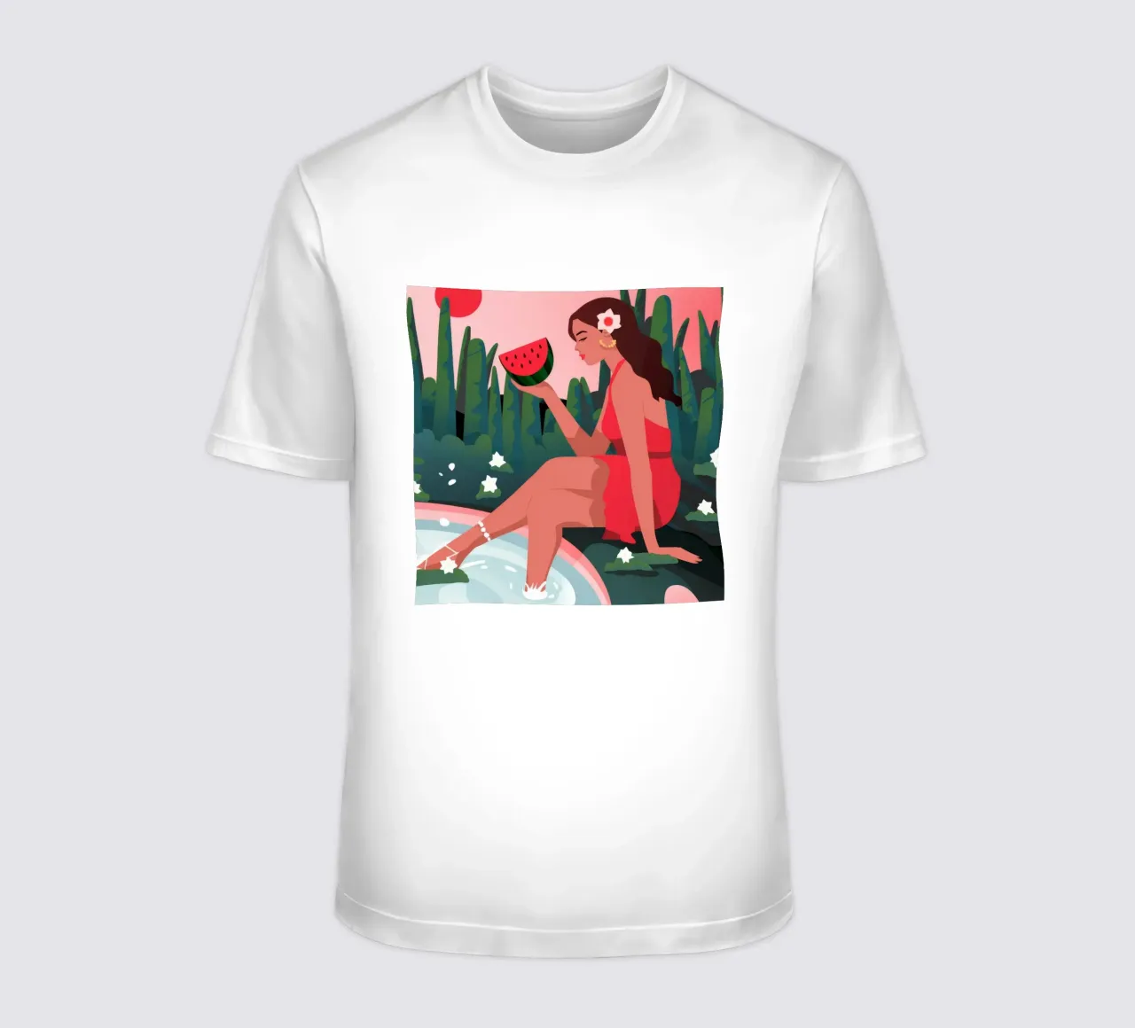 Sandía Pool Delight camiseta de Fine Sanctuary