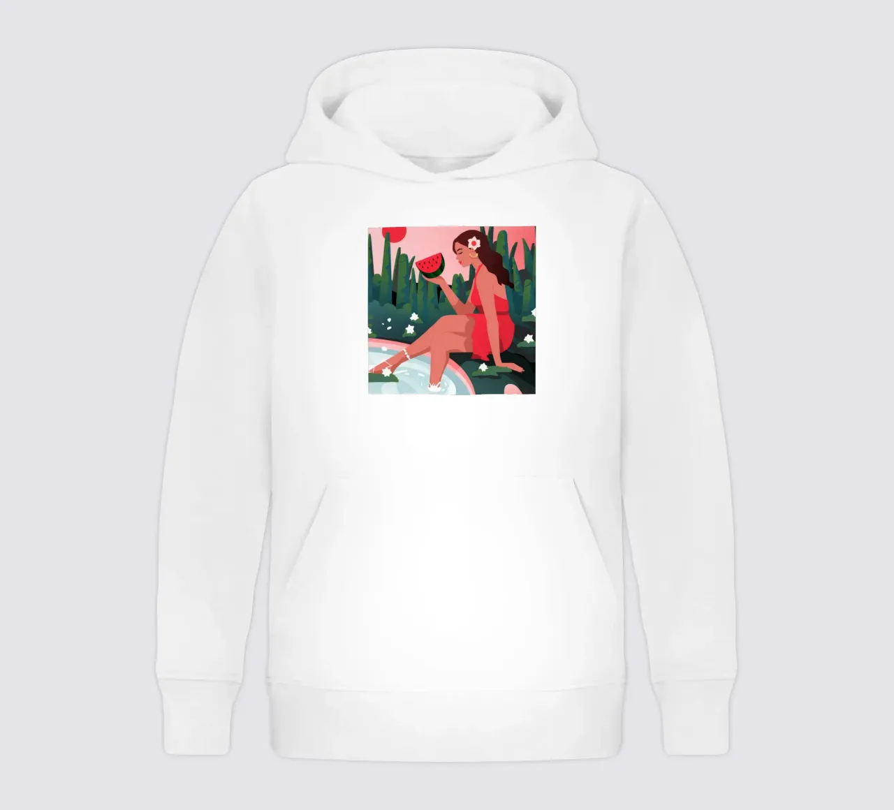 Sandía Pool Delight sudadera con capucha para niño de Fine Sanctuary