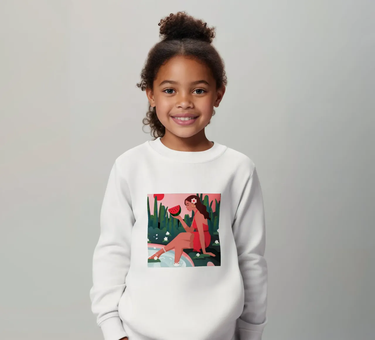 Sandía Pool Delight sudadera para niño de Fine Sanctuary