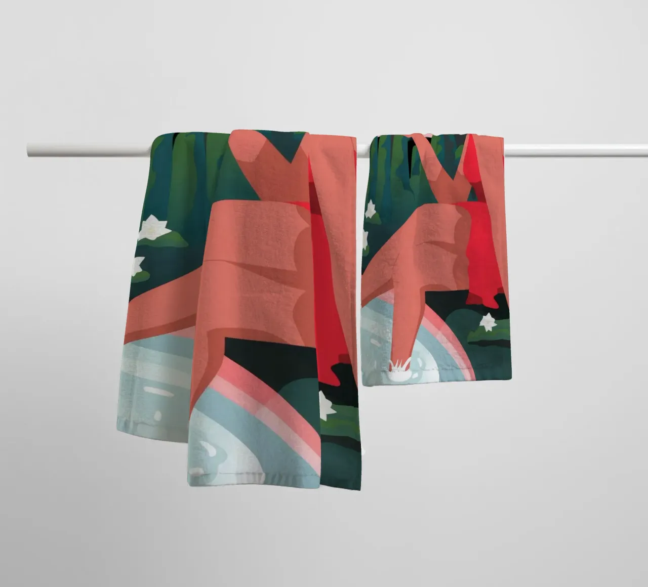 Wassermelone Pool Delight Handtuch von Fine Sanctuary