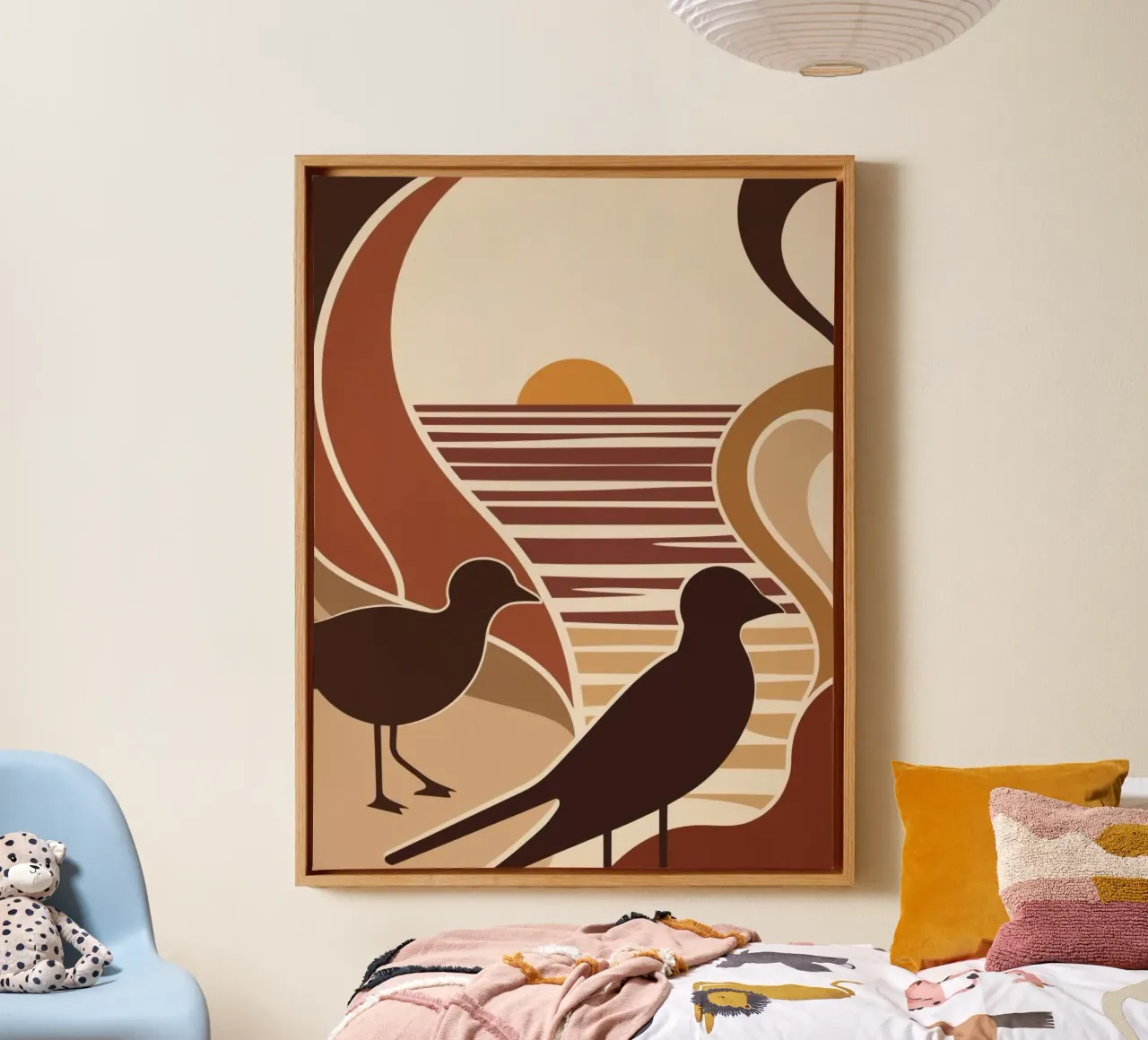 Sommerluft II tela con Cornice a cassetta da Artsy Vibes