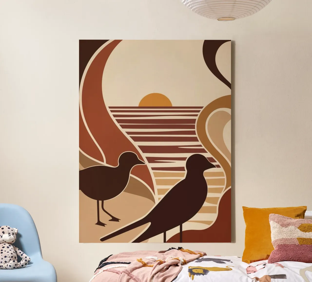 Sommerluft II tela con Cornice a cassetta da Artsy Vibes