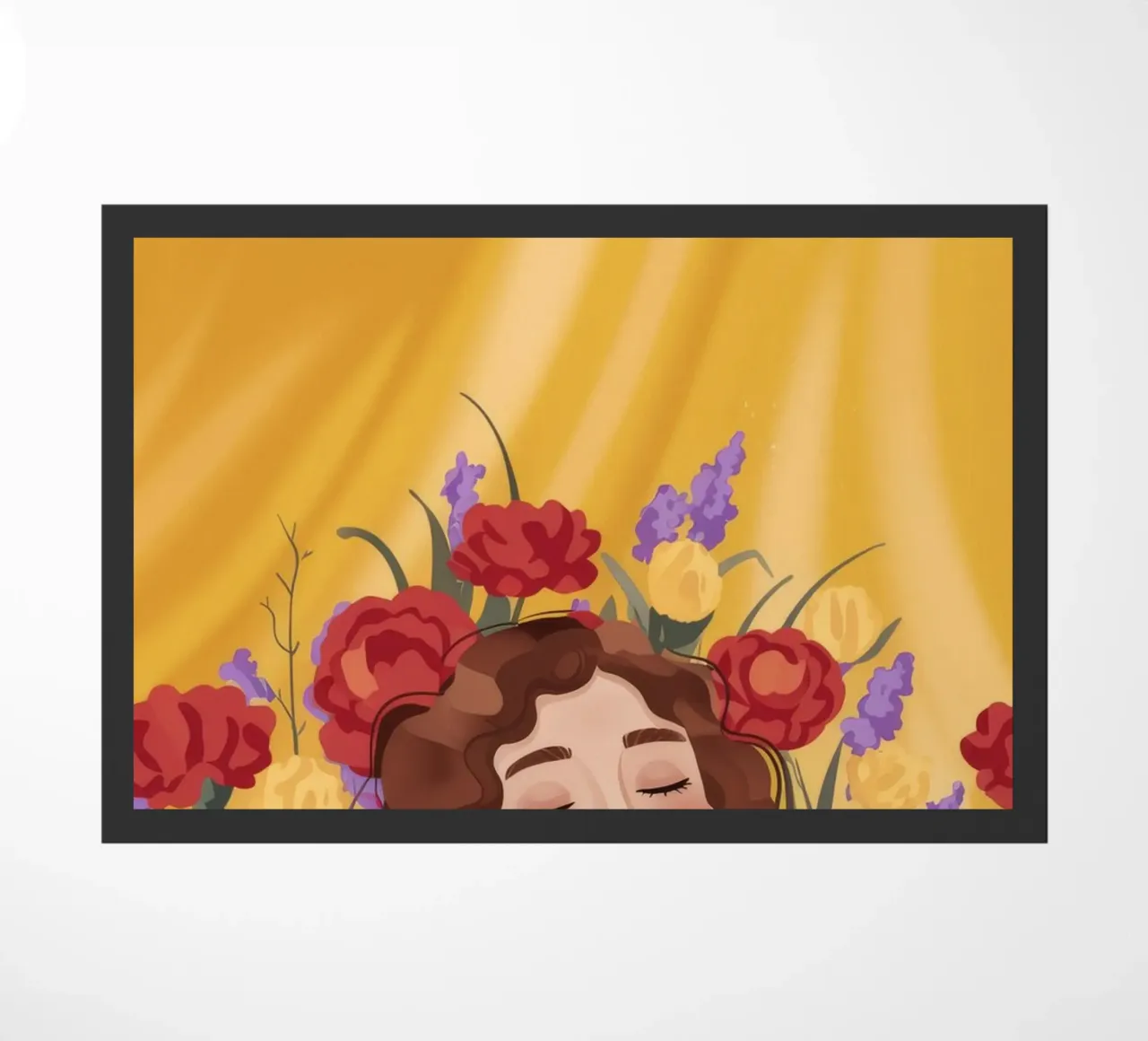 Floral Crown Majesty doormat by Fine Sanctuary