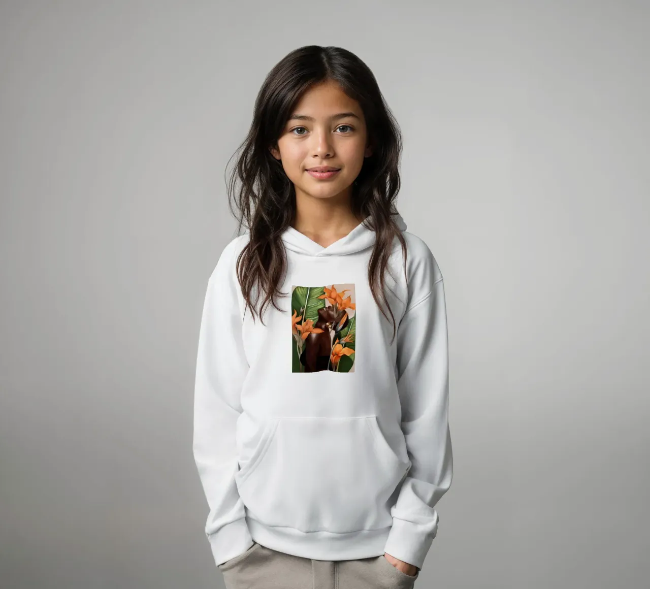 Ethereal Bloom felpa bambino con cappuccio da Nadjaa