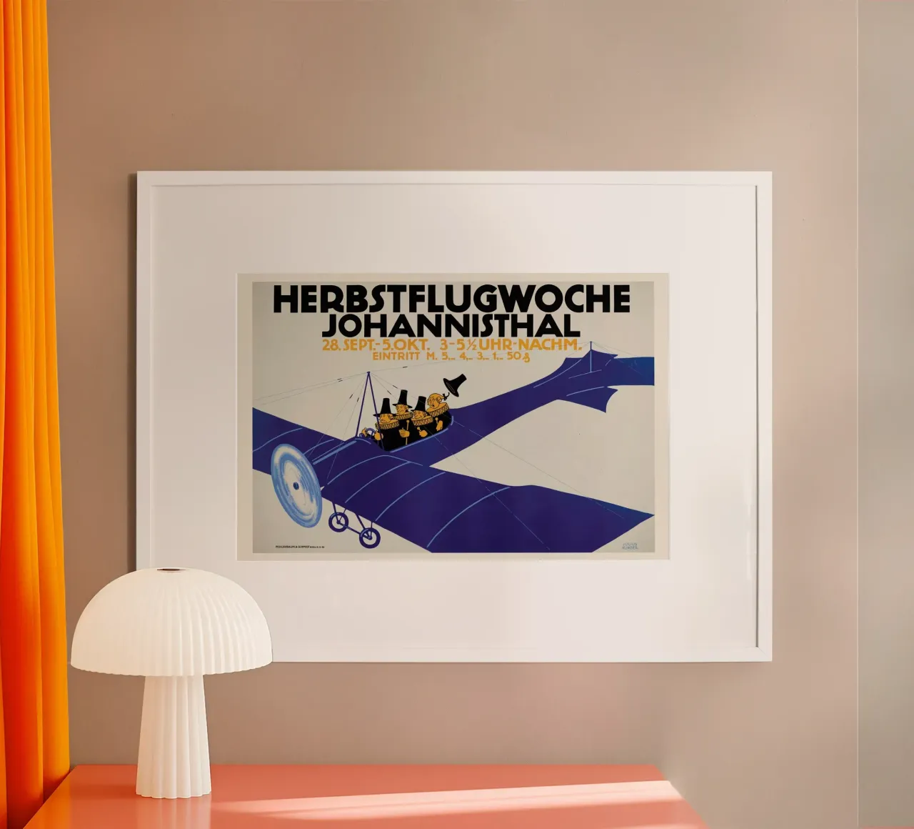 Herbstflugwoche poster con telaio in plastica da ARTOTHEK