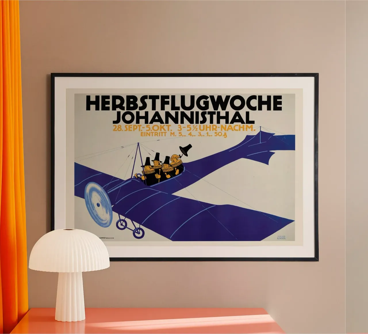 Herbstflugwoche poster con telaio in plastica da ARTOTHEK