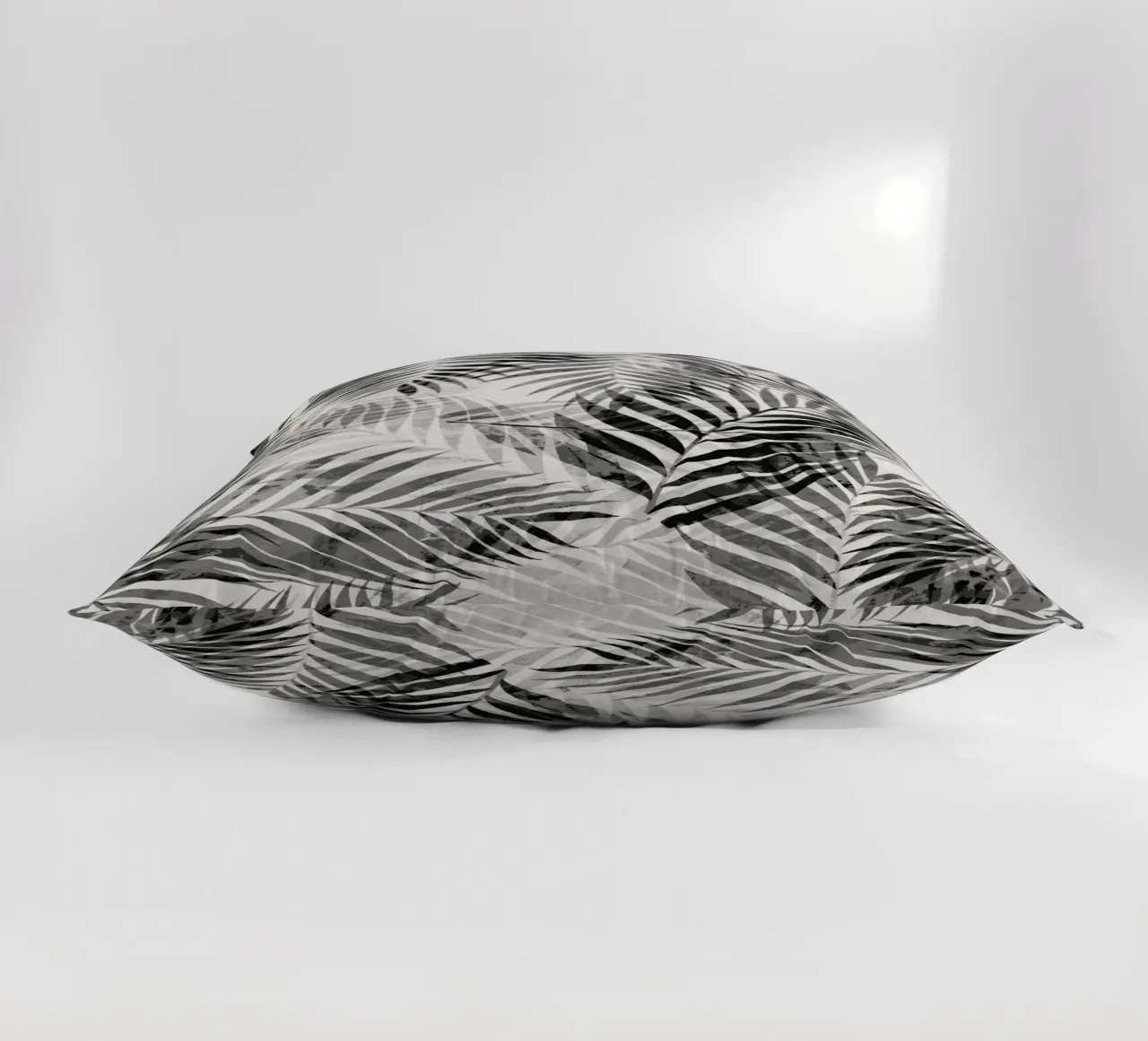 Foglie di palma in bianco e nero cuscino da SilverPegasus
