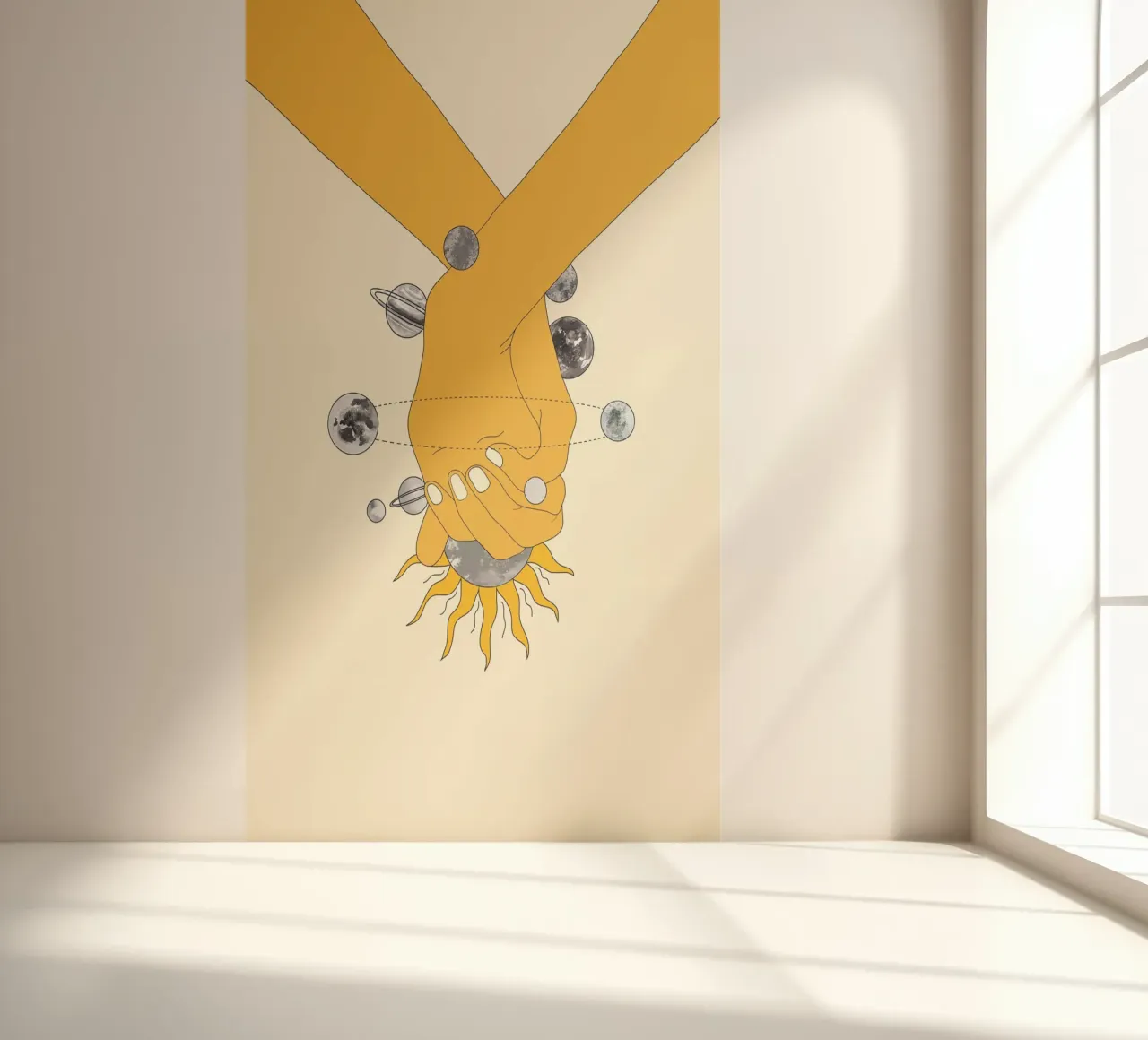 Everything Revolves Around Us fotobehang van Nadjaa