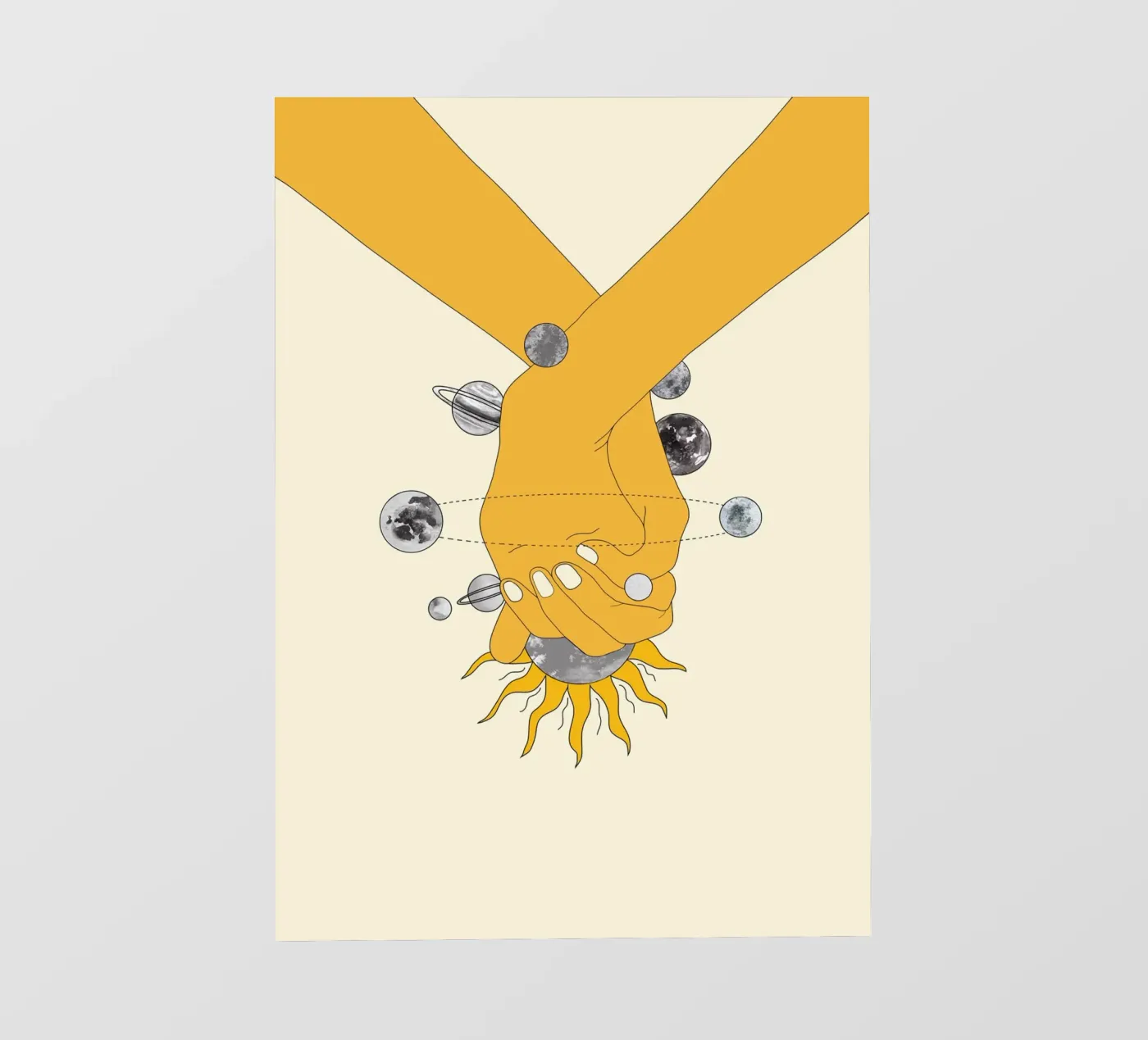 Everything Revolves Around Us fotobehang van Nadjaa