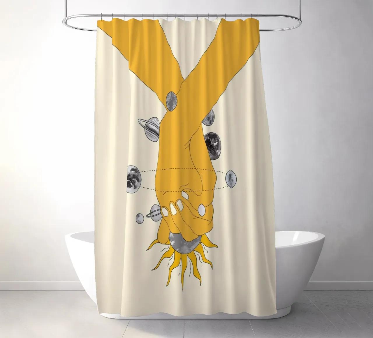 Everything Revolves Around Us tenda da doccia da Nadjaa