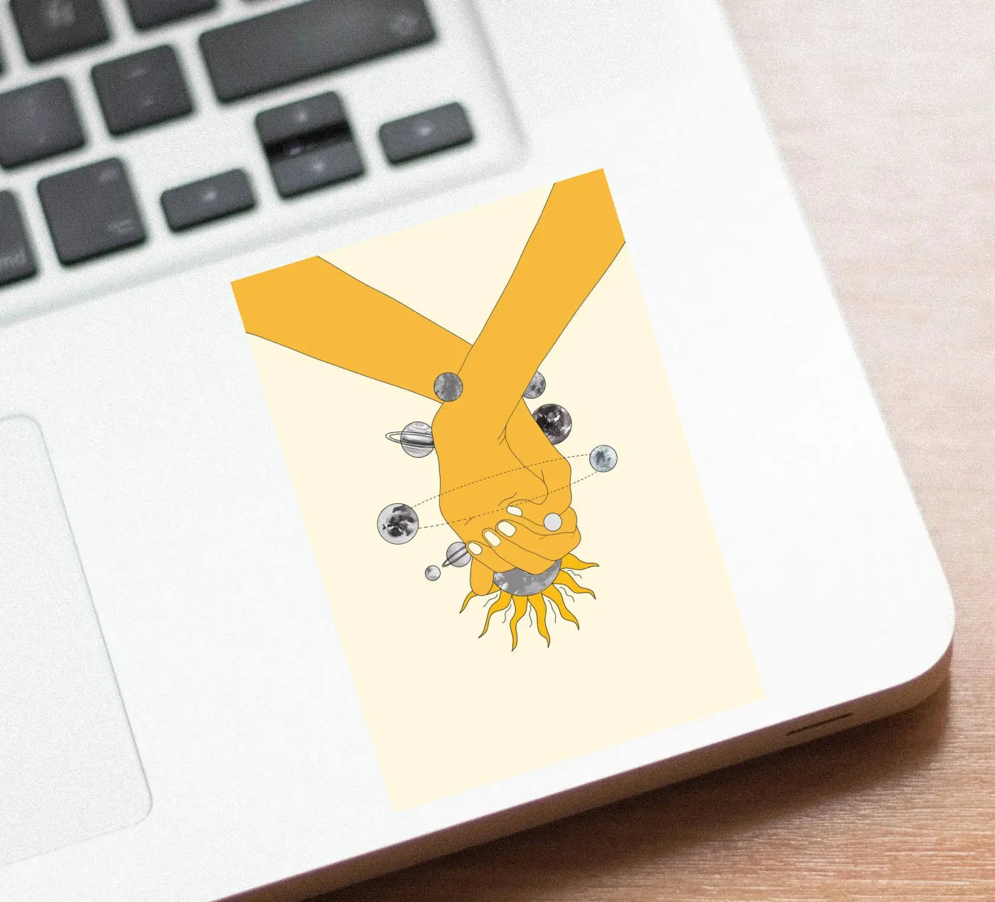 Everything Revolves Around Us Sticker von Nadjaa