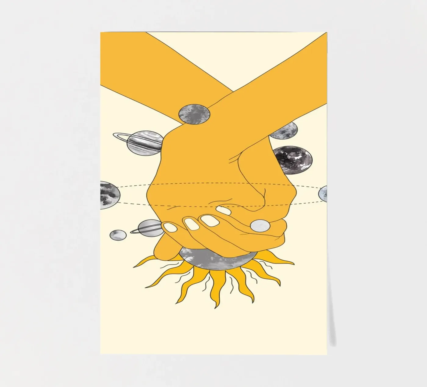 Everything Revolves Around Us sticker sheet by Nadjaa