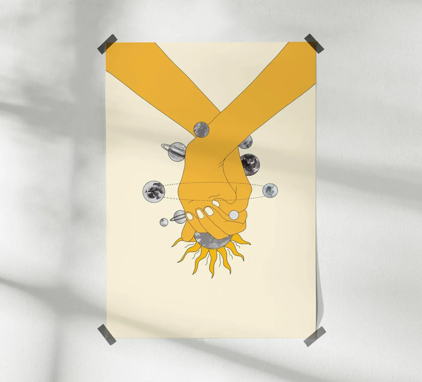 Everything Revolves Around Us poster van Nadjaa