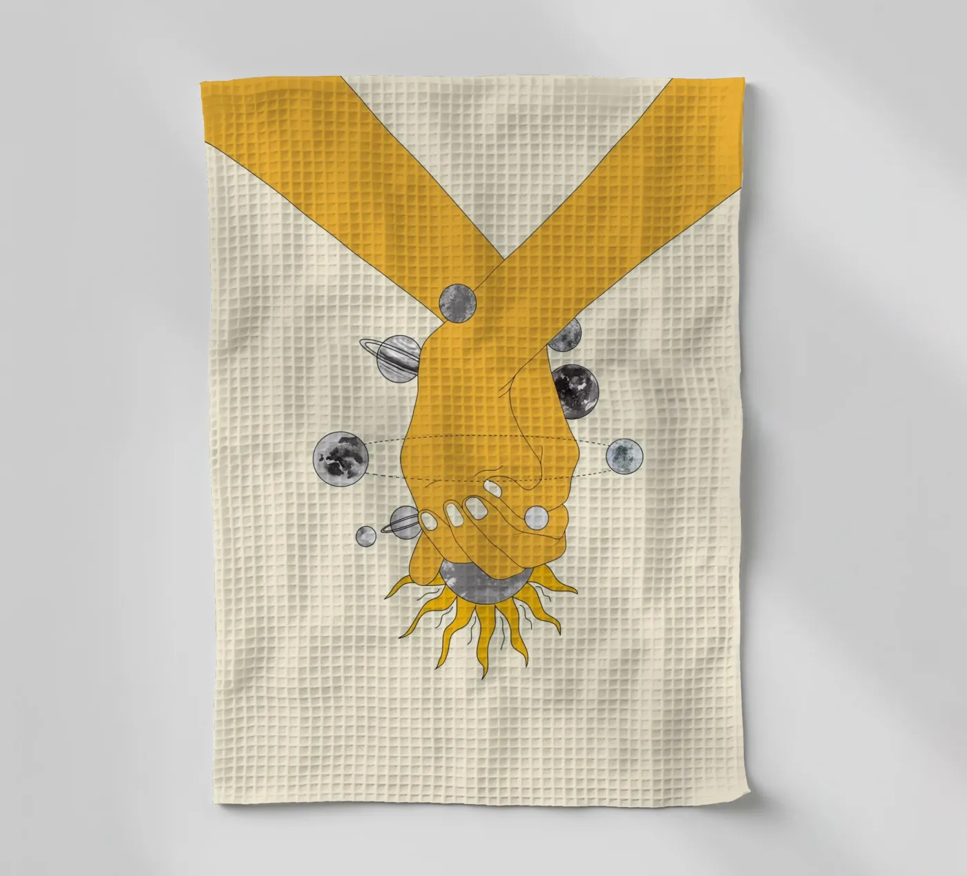 Everything Revolves Around Us Geschirrtuch von Nadjaa