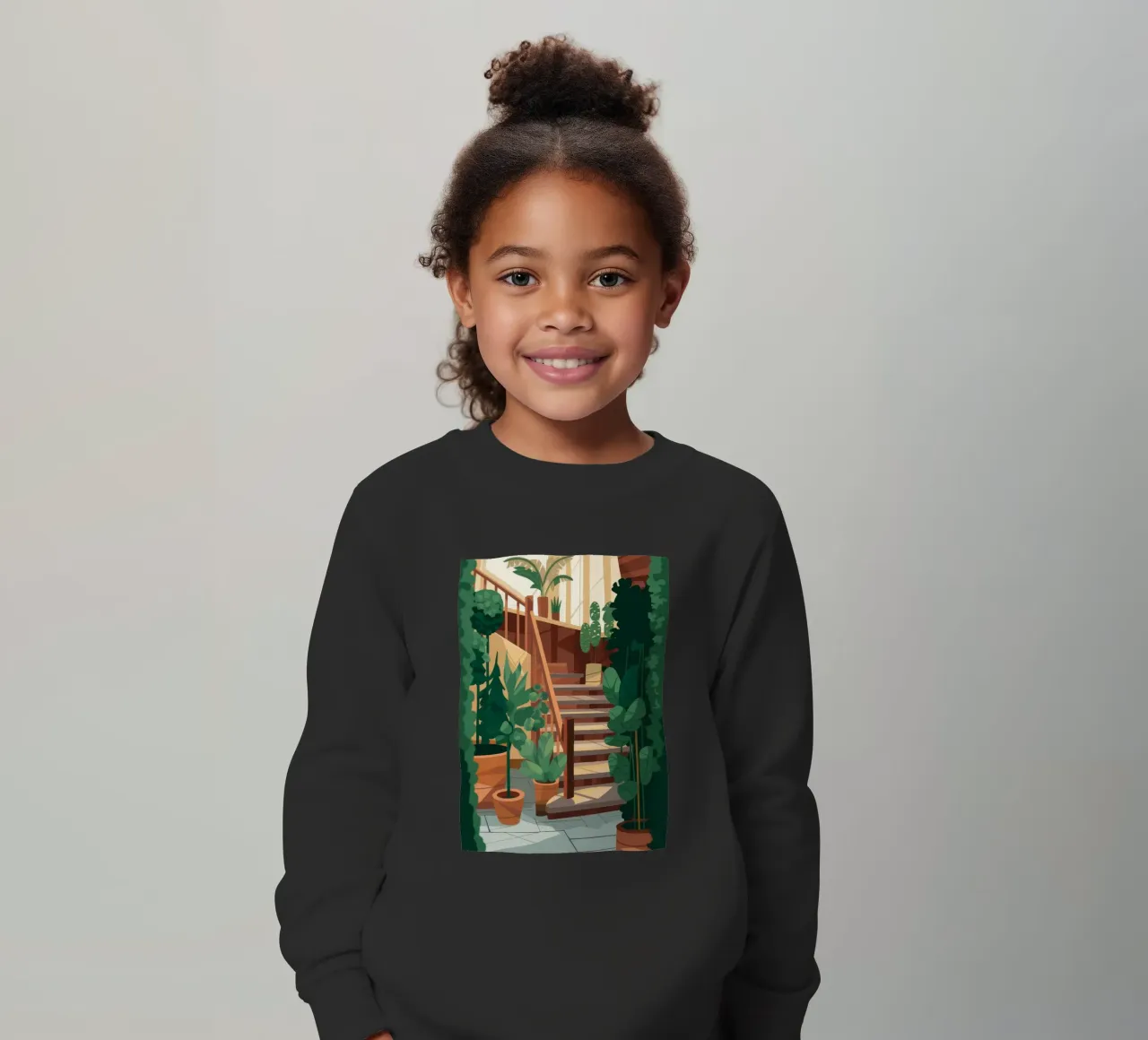 Scala Oasi verde felpa bambino da Fine Sanctuary