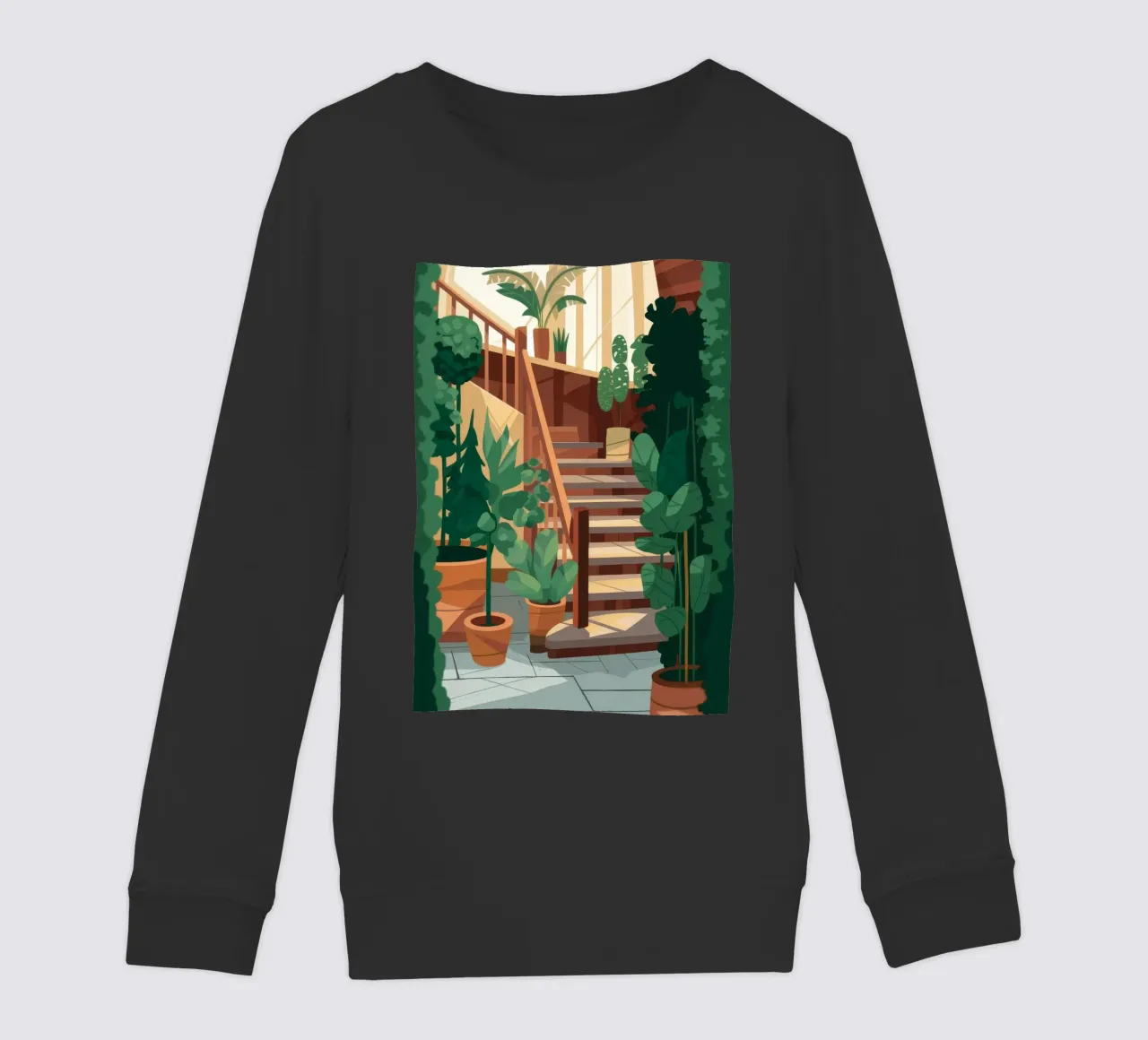 Scala Oasi verde felpa bambino da Fine Sanctuary