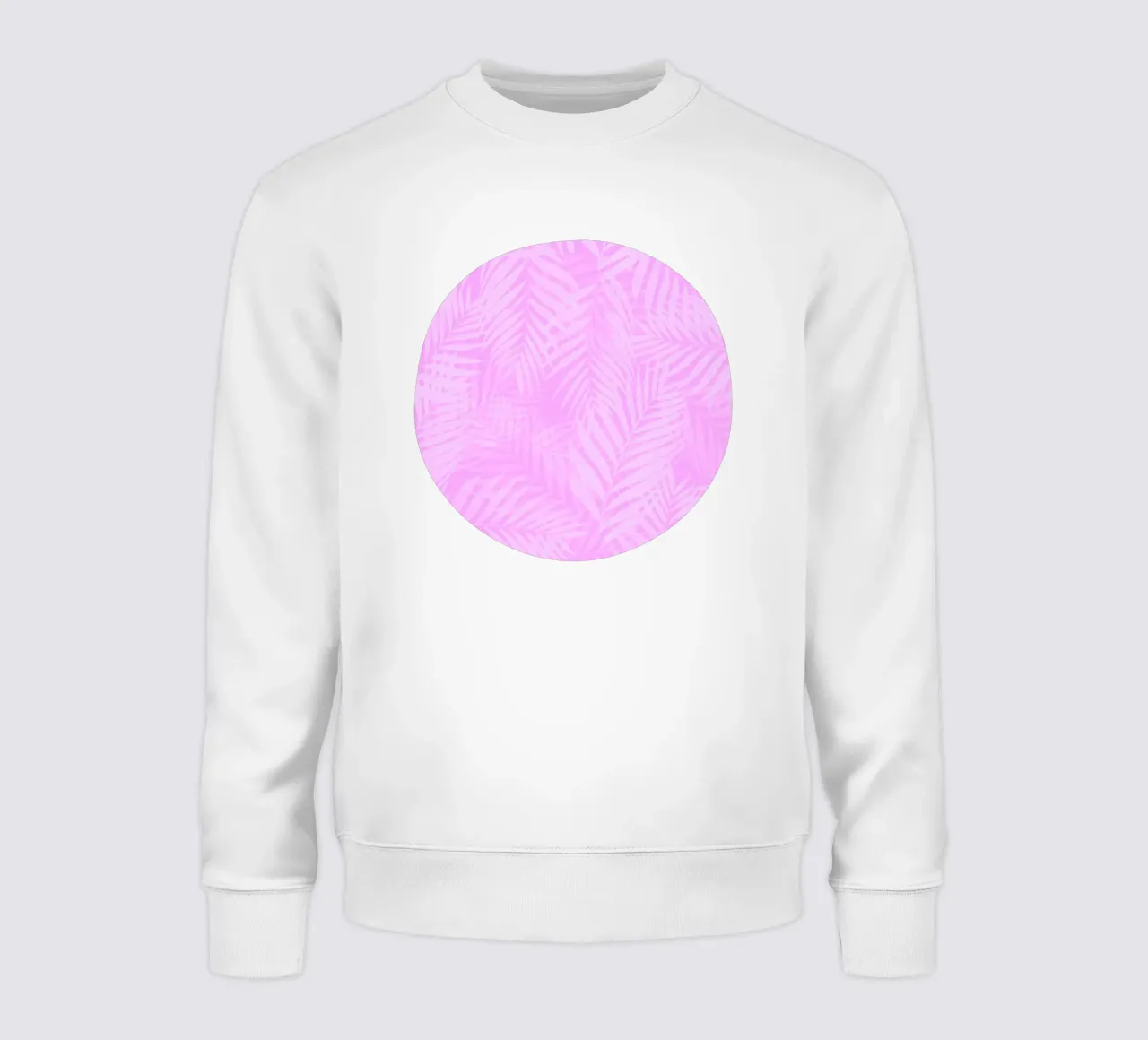 Foglie di palma rosa orchidea felpa da SilverPegasus