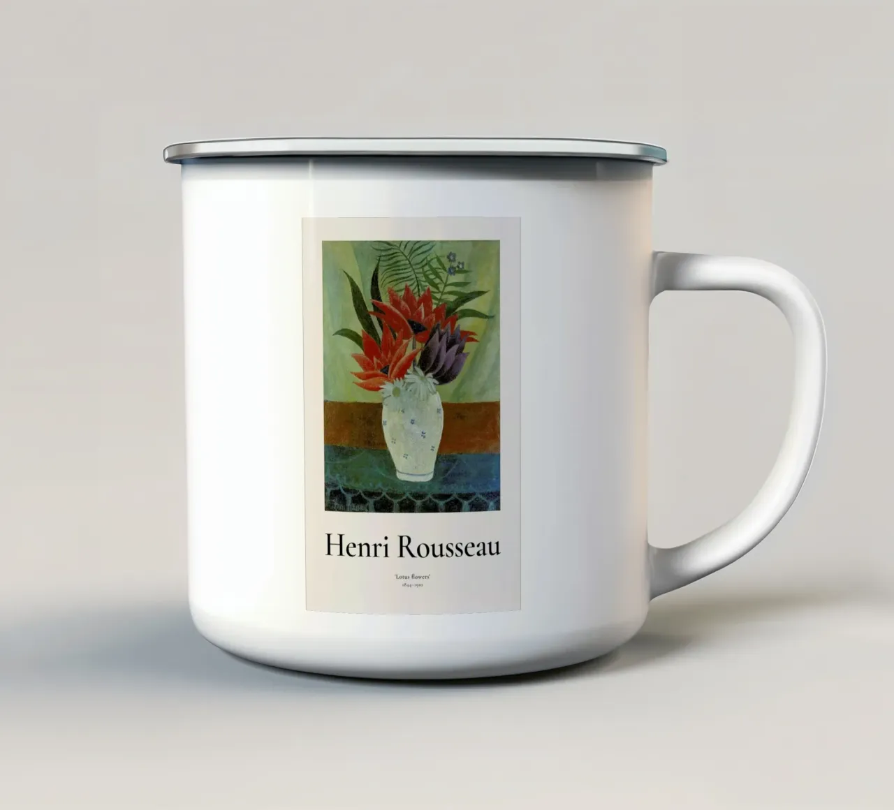 Rousseau - Lotus Flowers tazza in smalto da ARTOTHEK