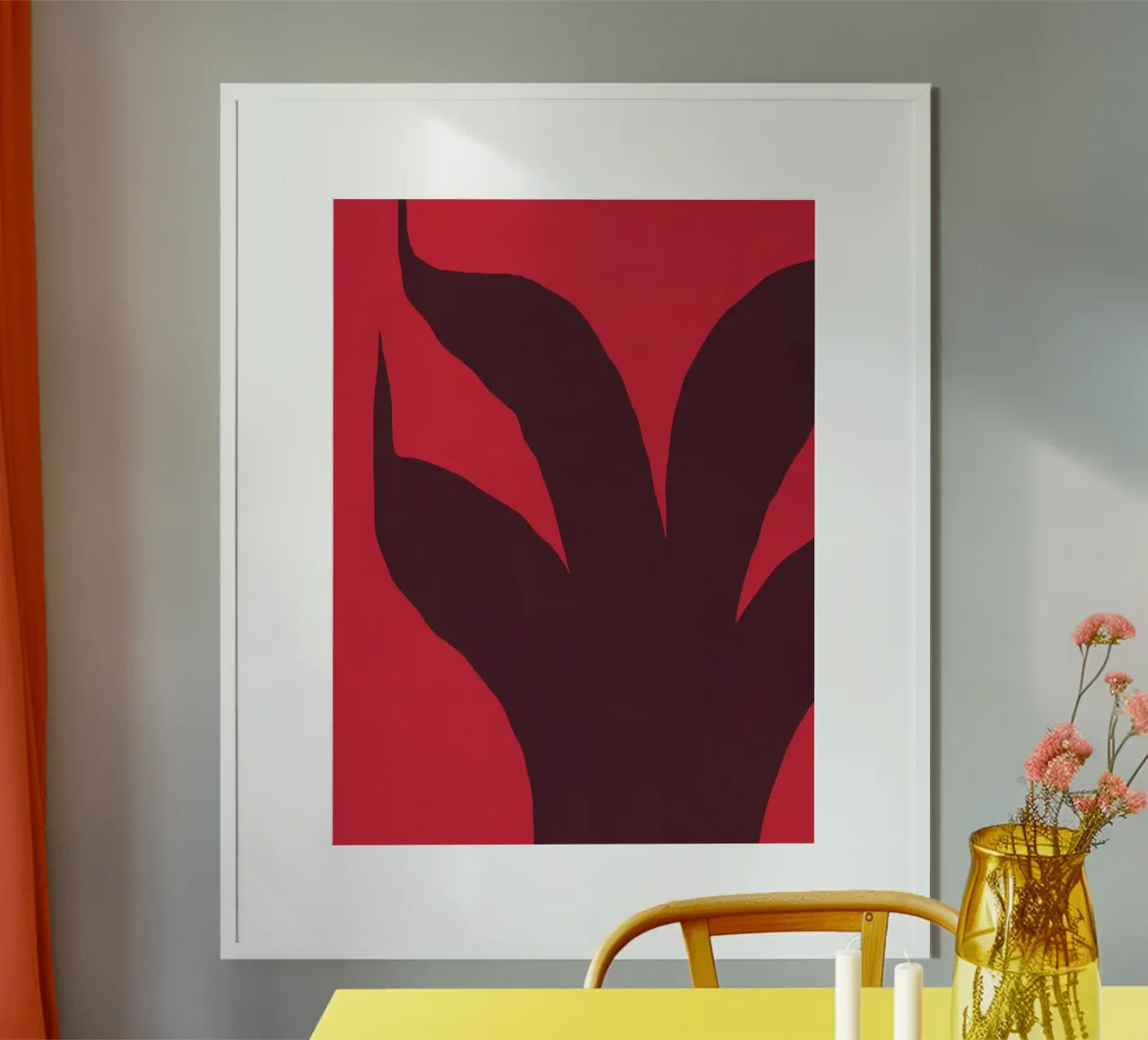 Pianta rossa esposta poster da Little Dean