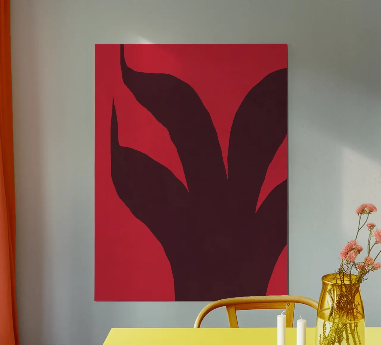 Pianta rossa esposta poster da Little Dean
