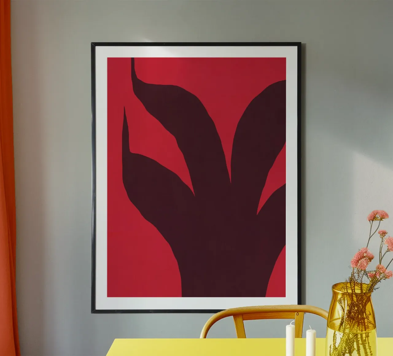 Pianta rossa esposta poster da Little Dean