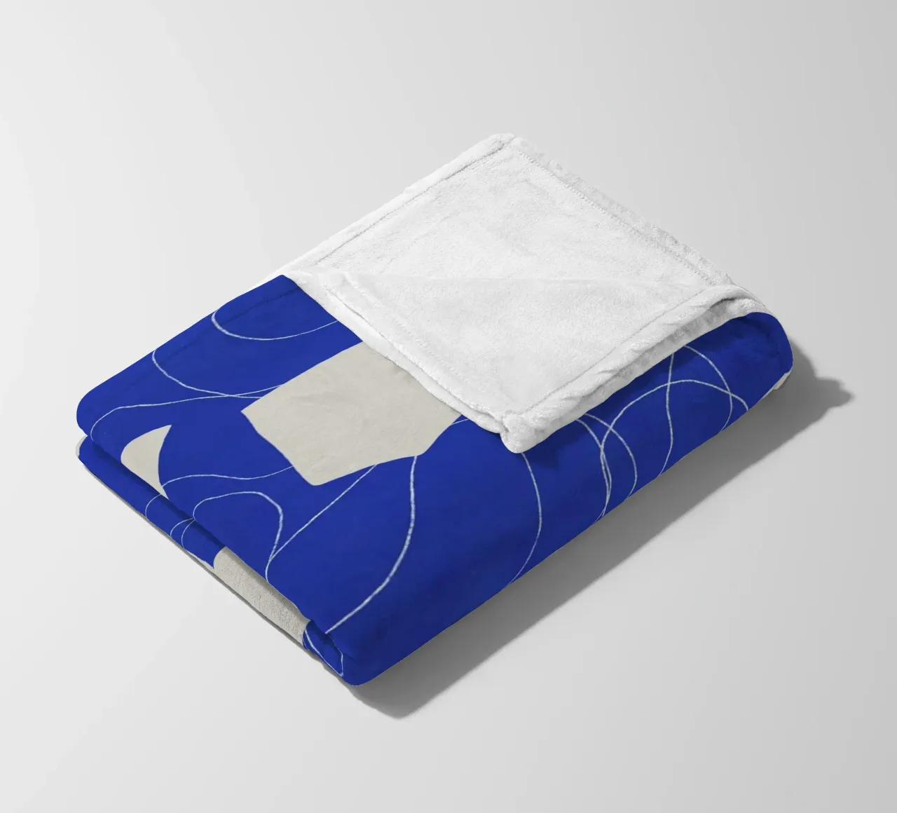 Taglio di carta blu coperta in pile da Little Dean