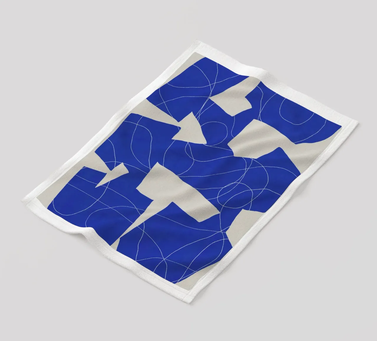 Taglio di carta blu coperta in pile da Little Dean