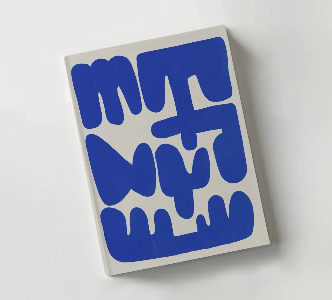 Irregular shape arrangement in blue 02 notebook by Little Dean