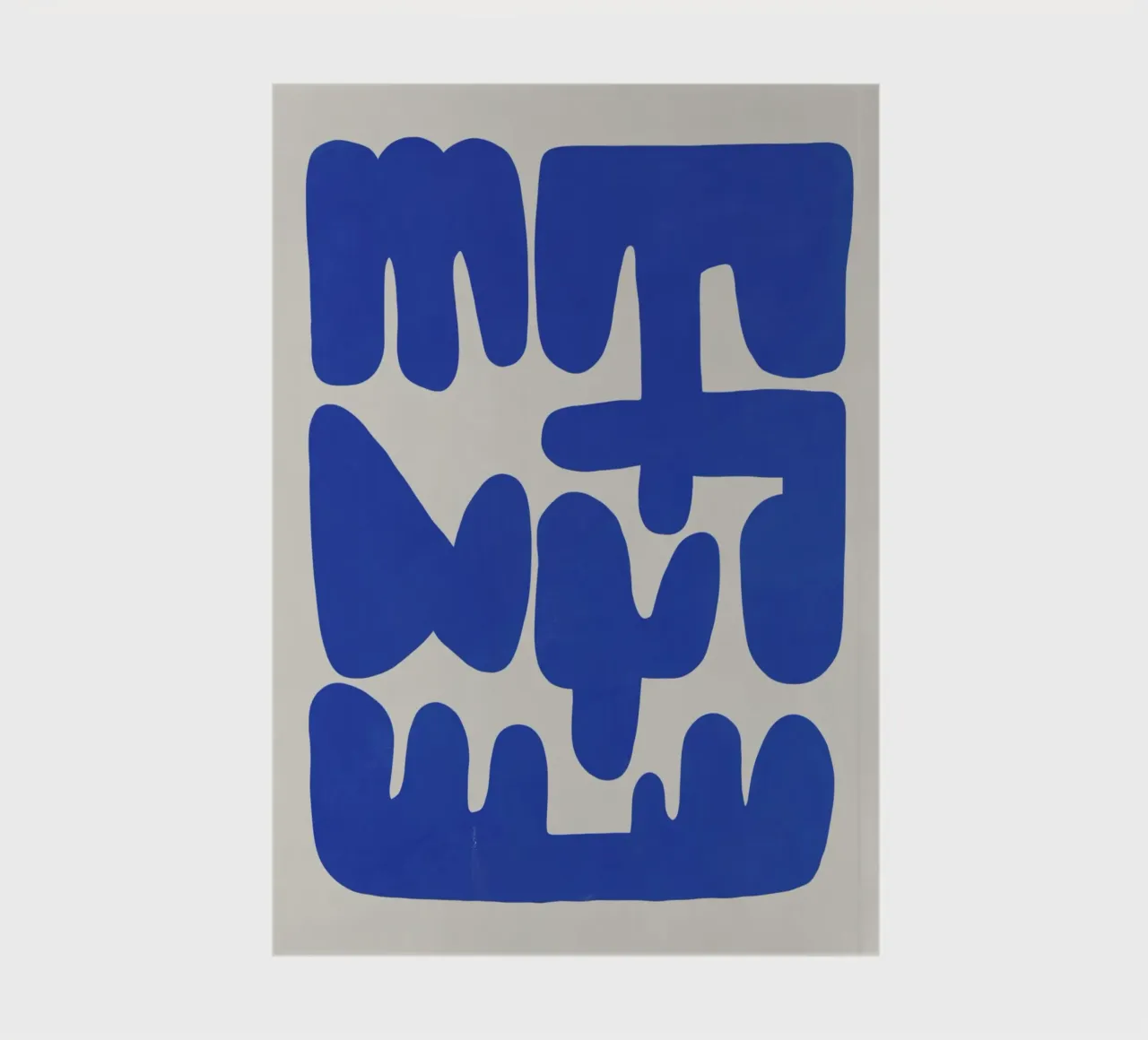 Irregular shape arrangement in blue 02 notebook by Little Dean