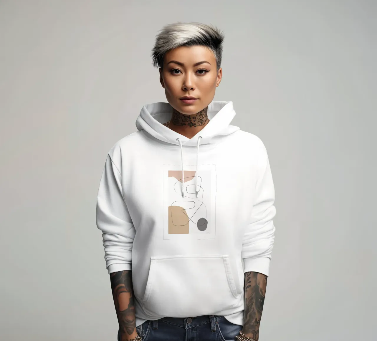 By Garmi NG 02 felpa con cappuccio da Birgitpopshop