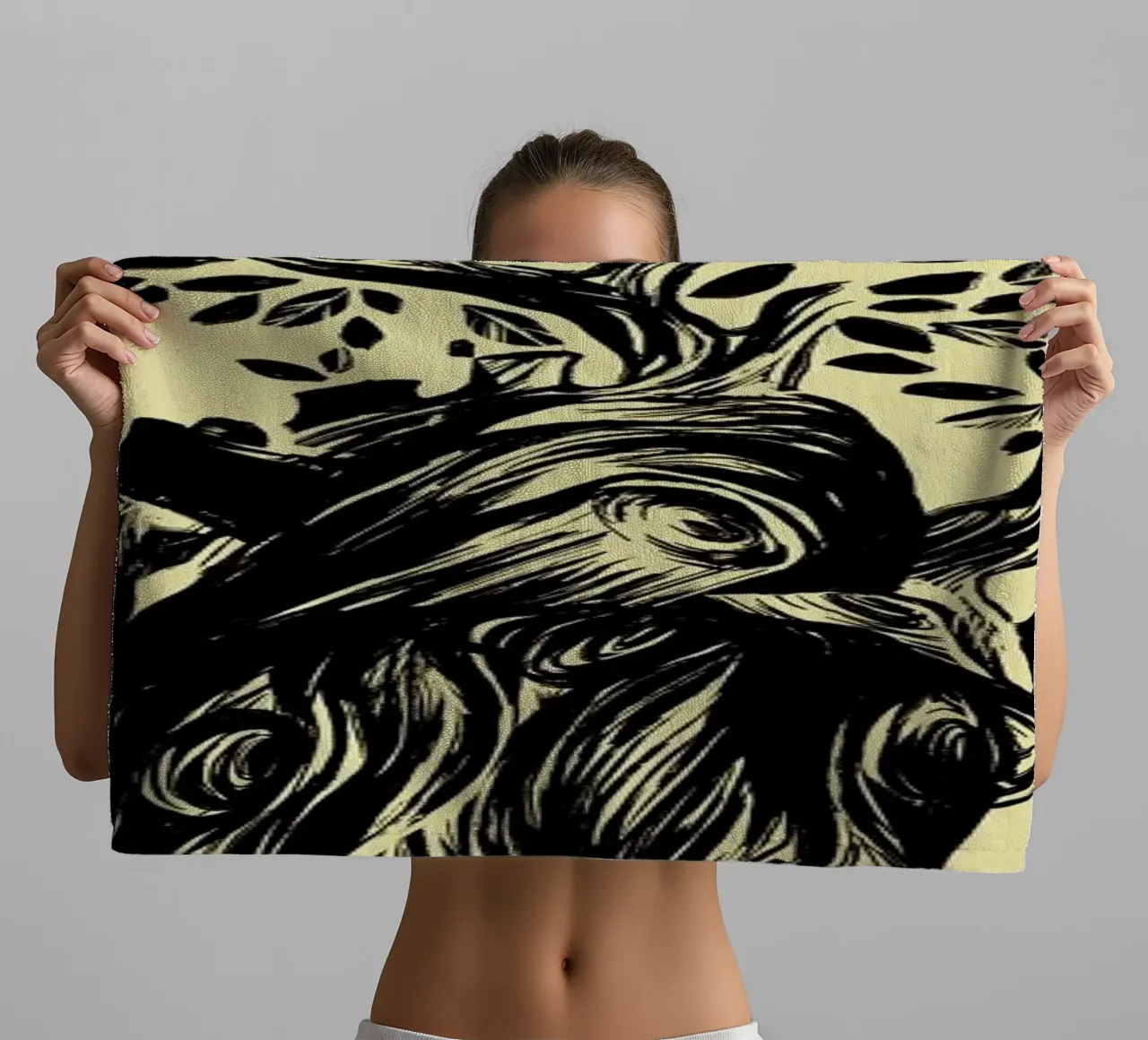 Blooming Heart Love towel by Tobe Fonseca
