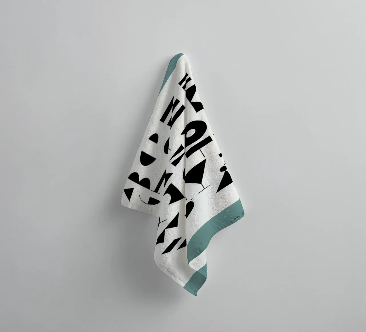 Alfabeto Reseda asciugamano da bagno da Birgitpopshop