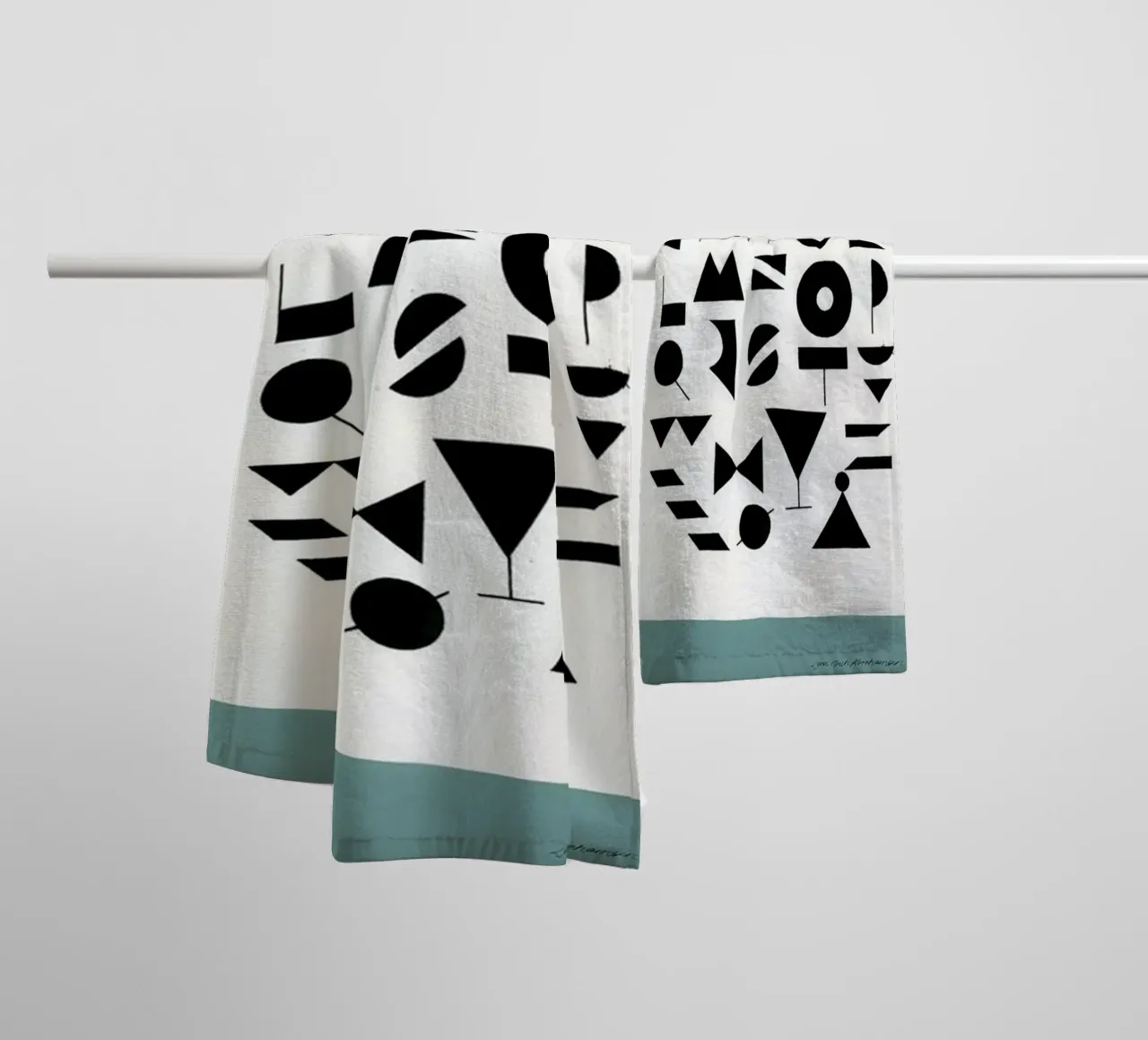 Alfabeto Reseda asciugamano da bagno da Birgitpopshop