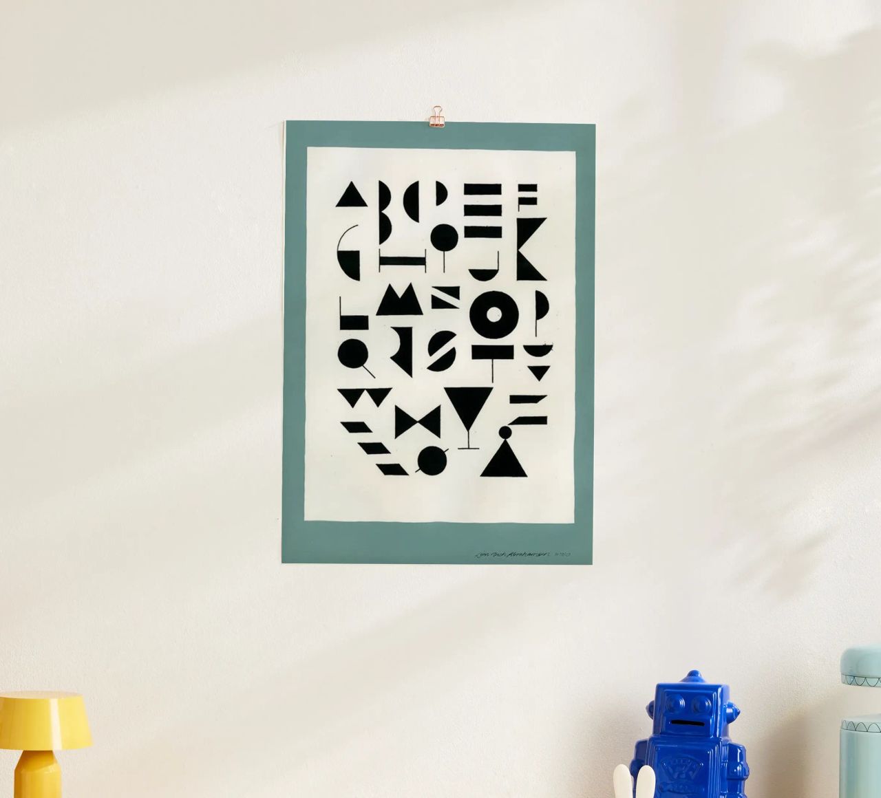Alfabeto Reseda poster de Birgitpopshop