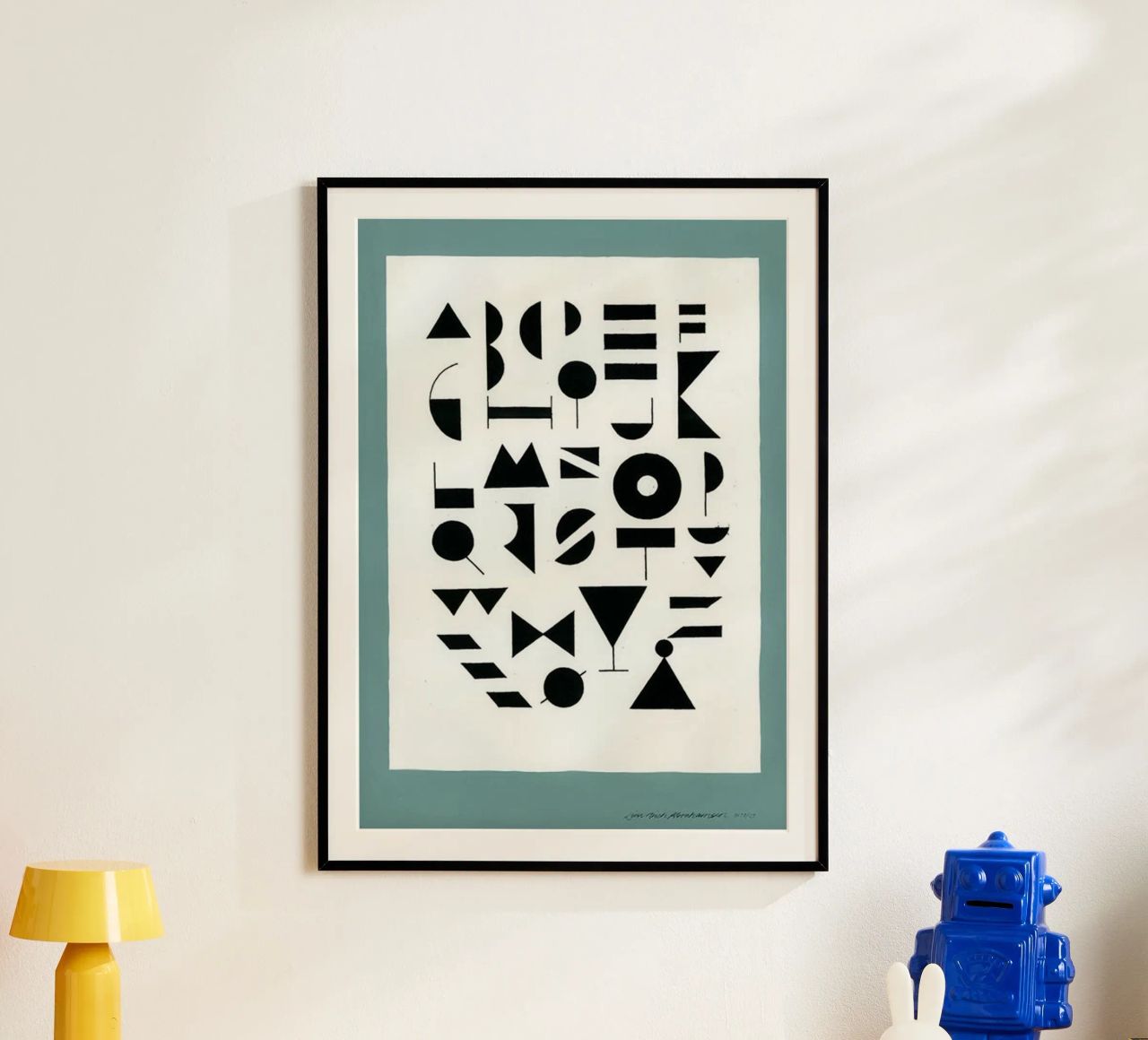 Alfabeto Reseda poster de Birgitpopshop