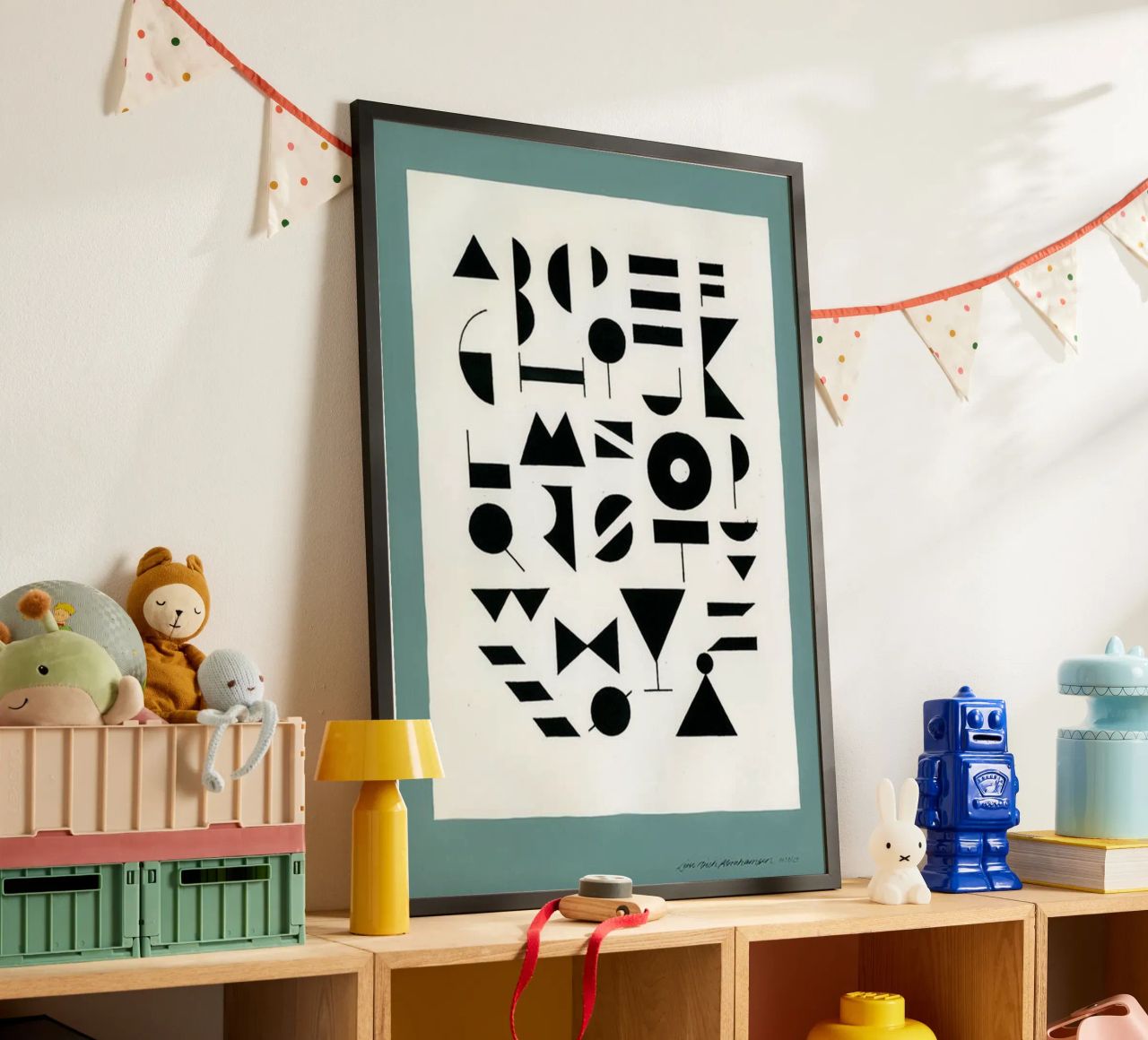 Alfabeto Reseda poster de Birgitpopshop