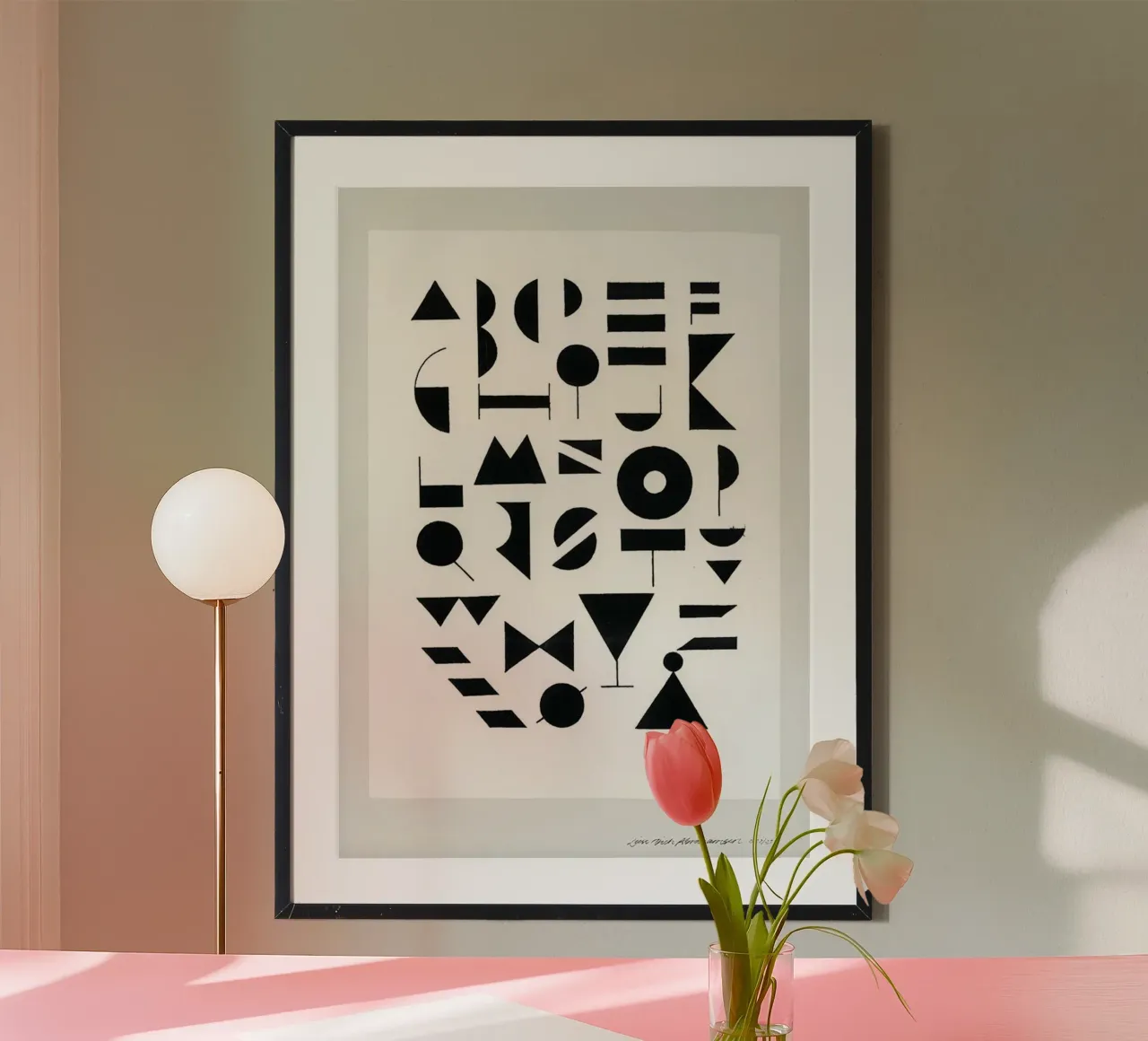 Ghiaccio alfabetico poster da Birgitpopshop